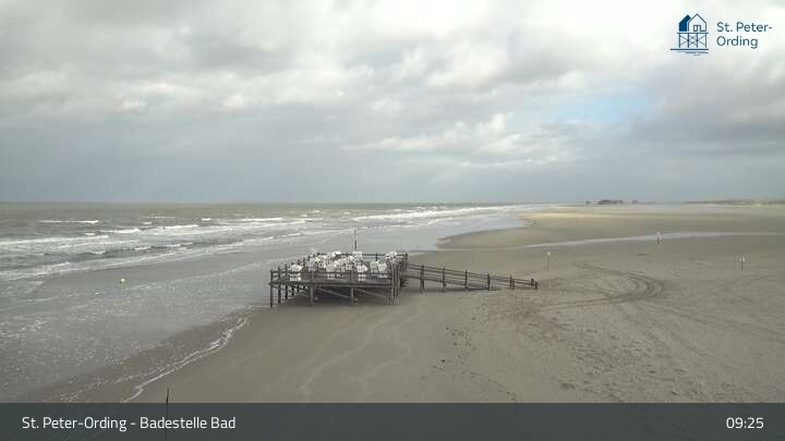 Archiv Foto Webcam St. Peter-Ording: Badestelle Bad