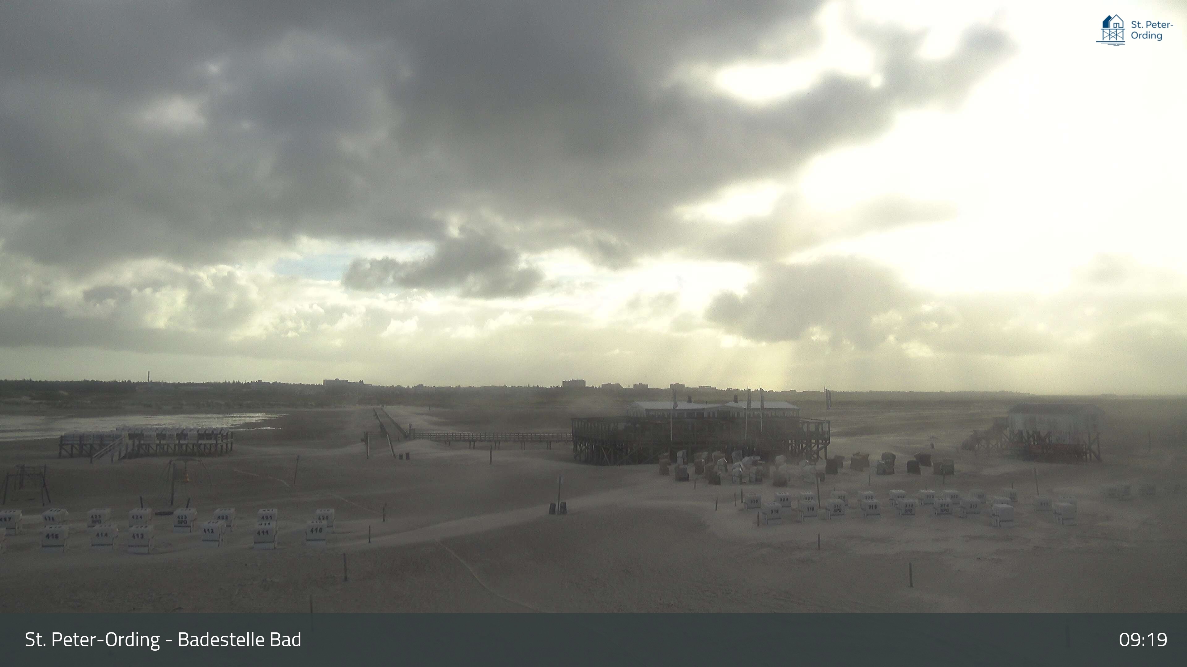 Archived image Webcam Beach Bad St. Peter-Ording