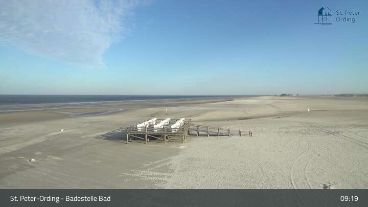 Archiv Foto Webcam St. Peter-Ording: Badestelle Bad