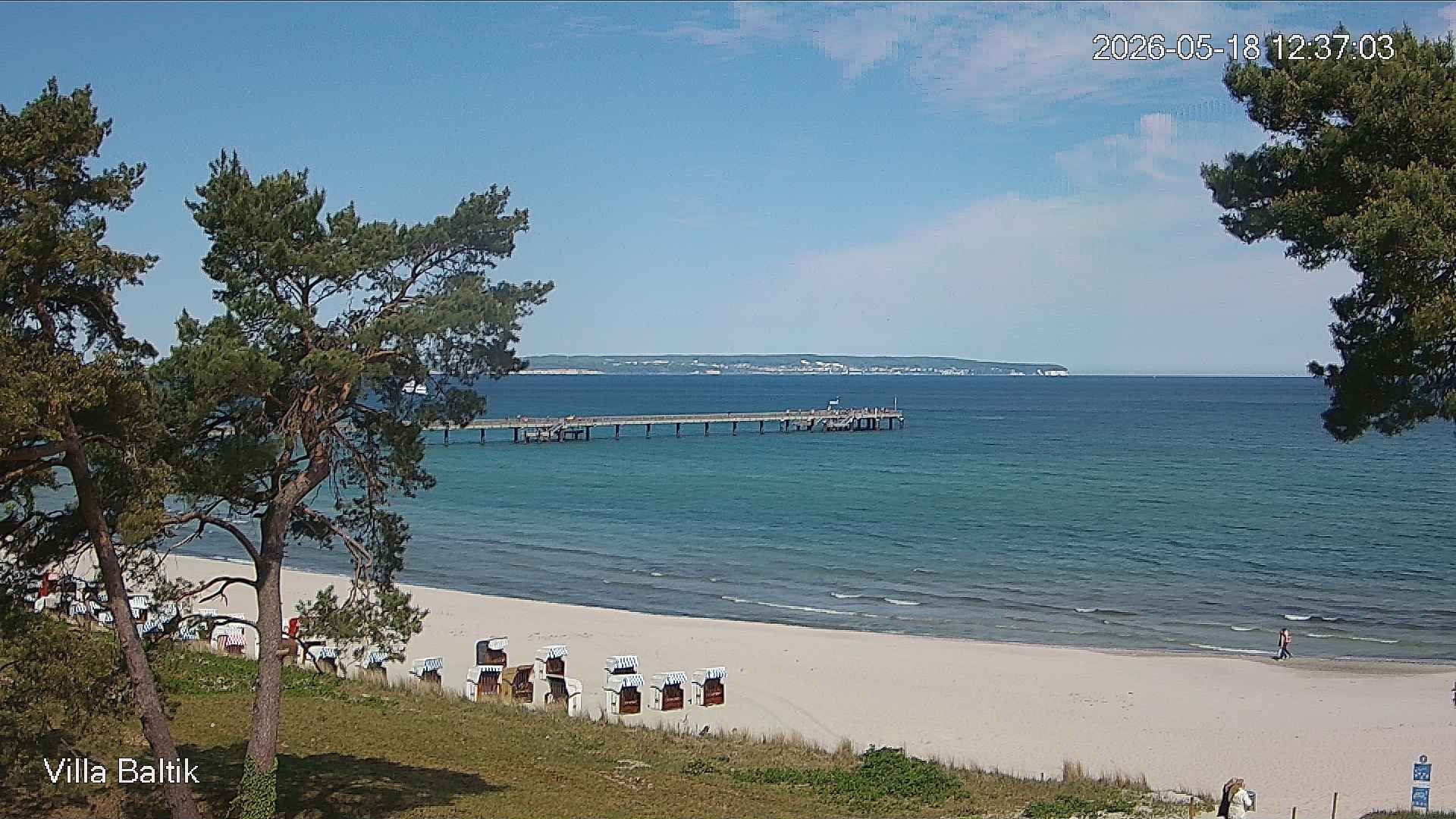 Archived image Webcam Binz Promenade