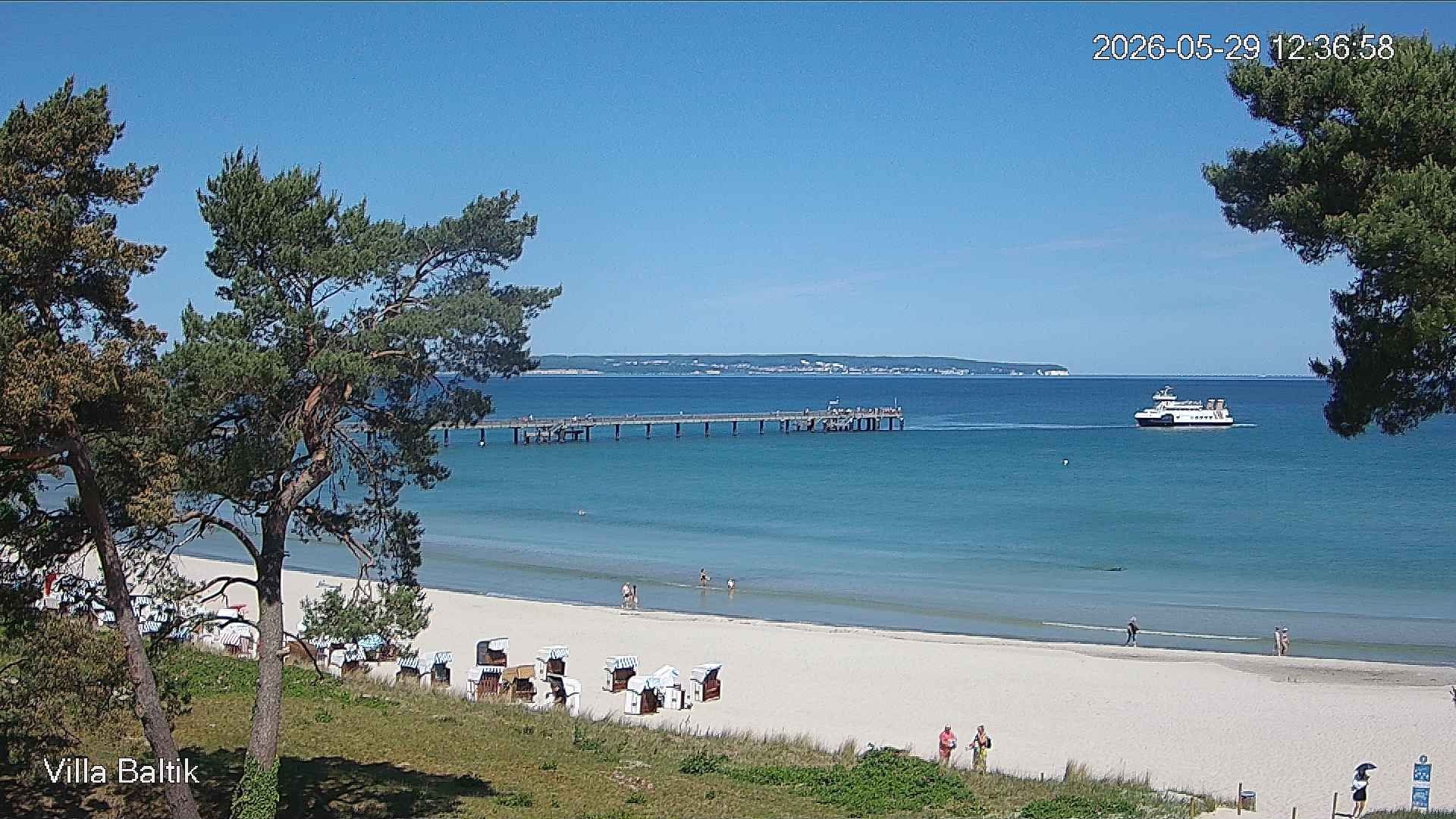 Archived image Webcam Binz Promenade