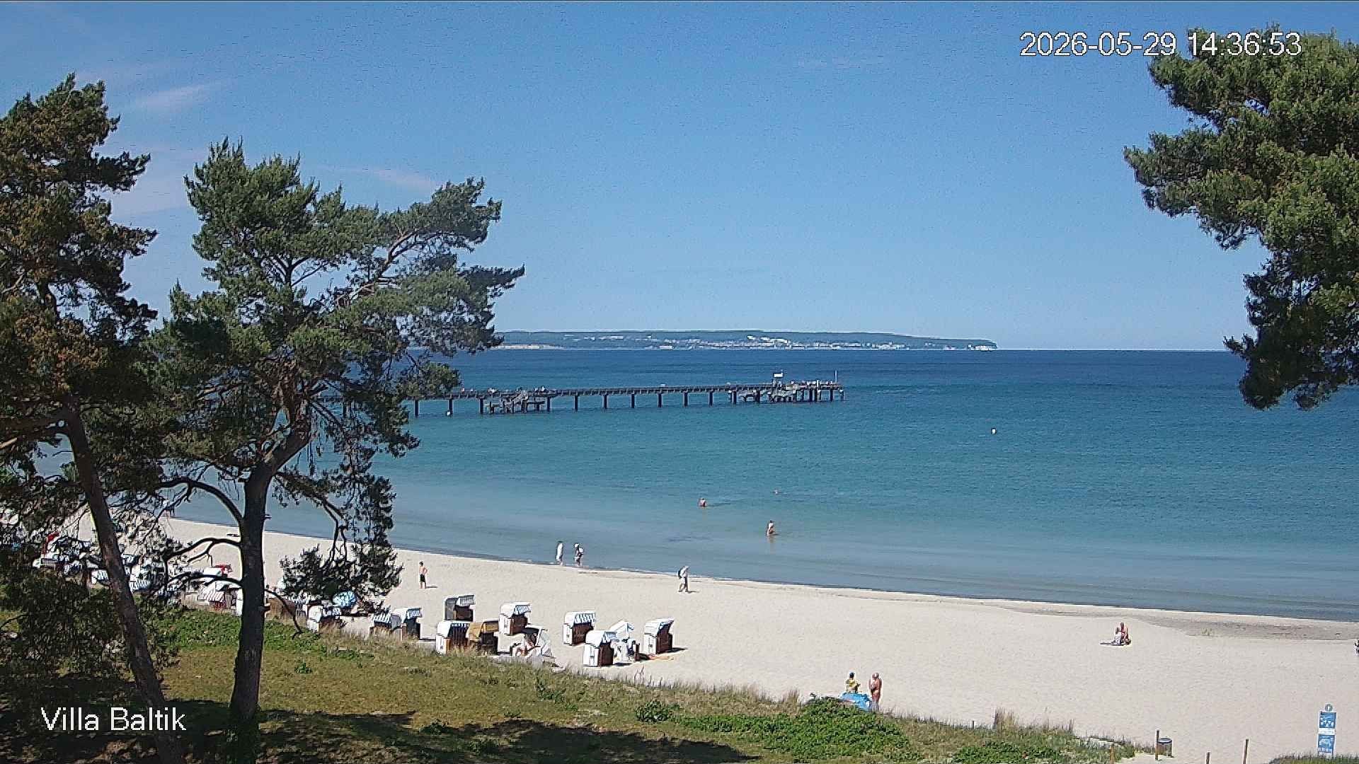 Archived image Webcam Binz Promenade