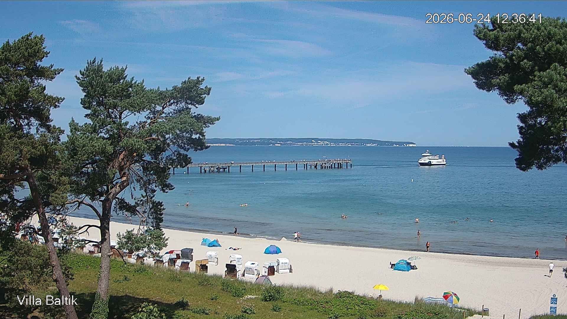 Archiv Foto Webcam Ostseebad Binz - Strandpromenade