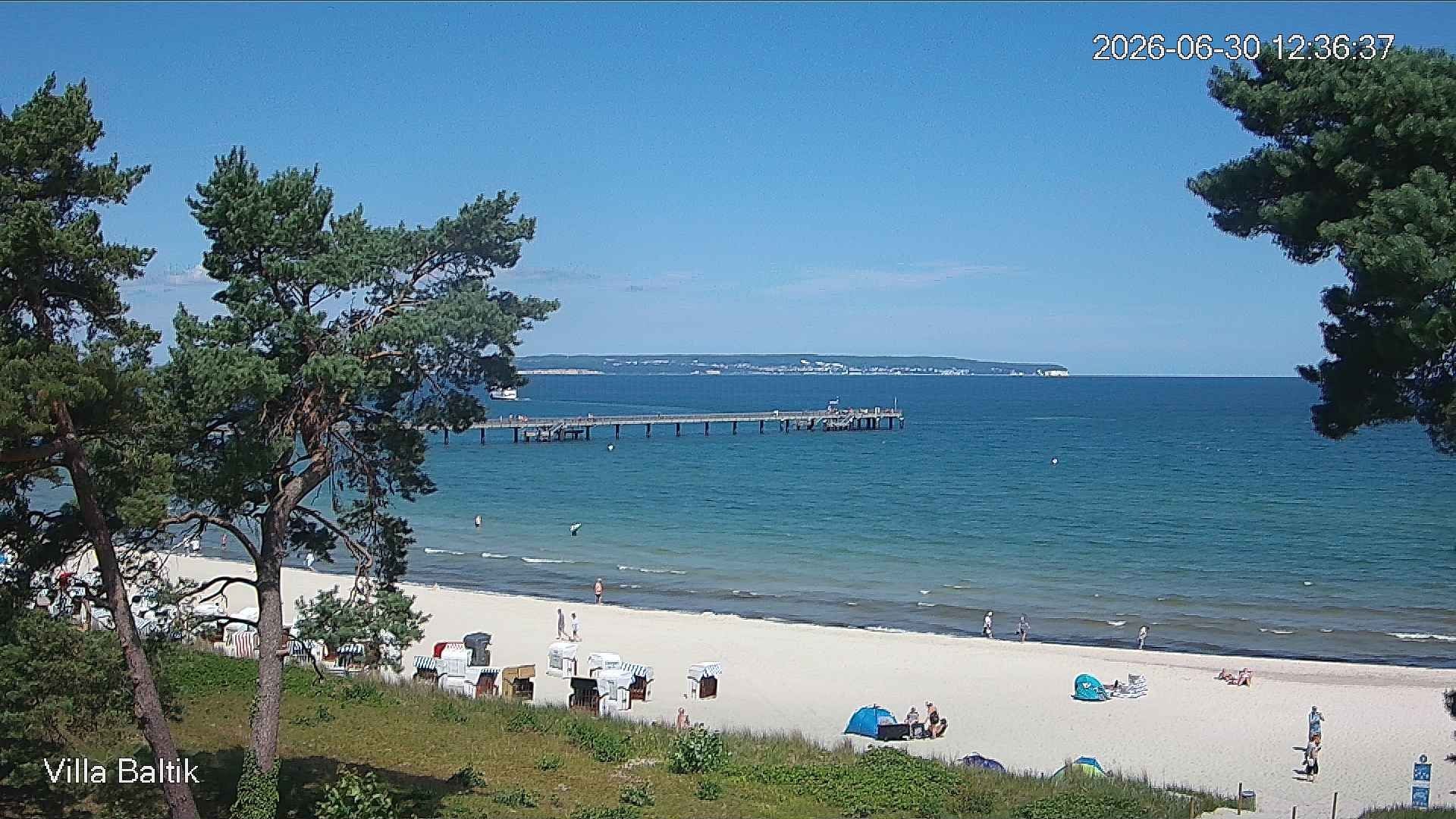 Archiv Foto Webcam Ostseebad Binz - Strandpromenade