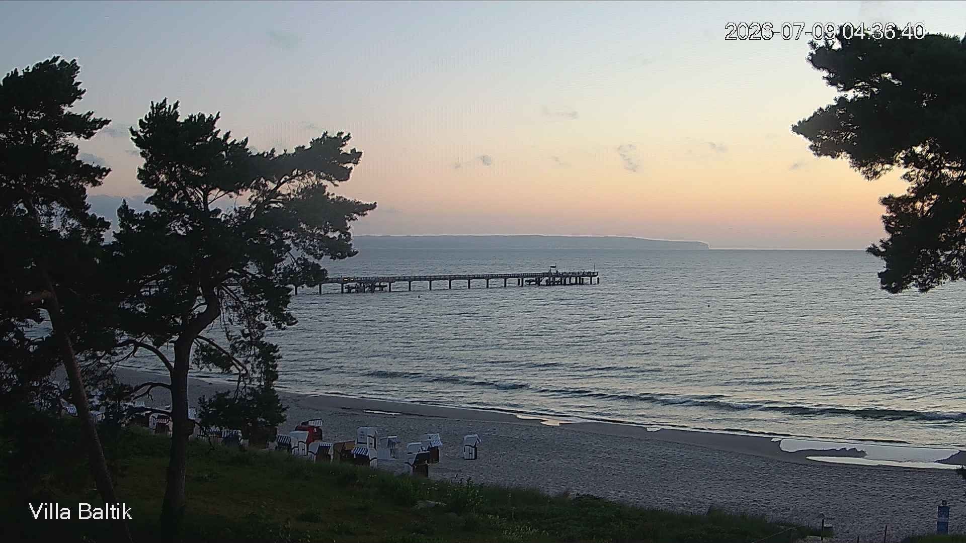 Archived image Webcam Binz Promenade