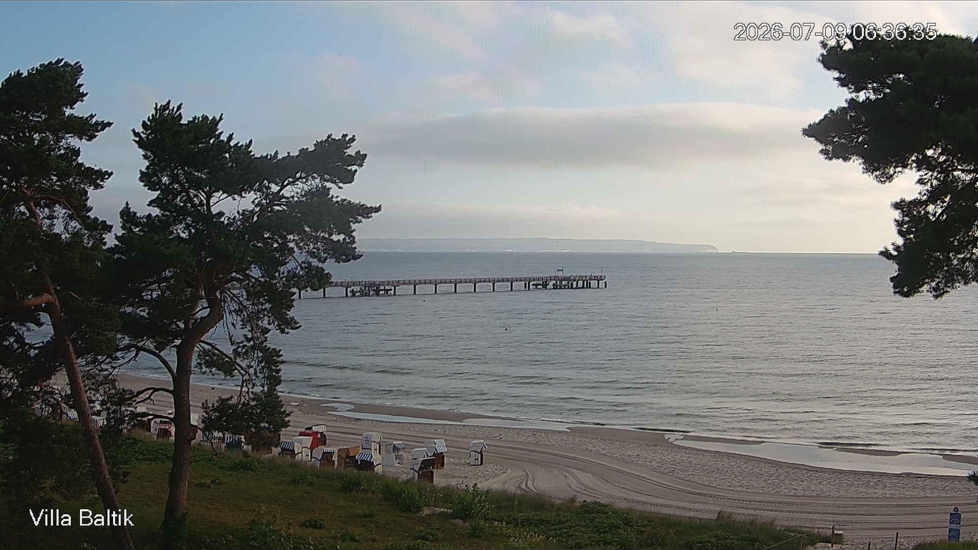 Archived image Webcam Binz Promenade
