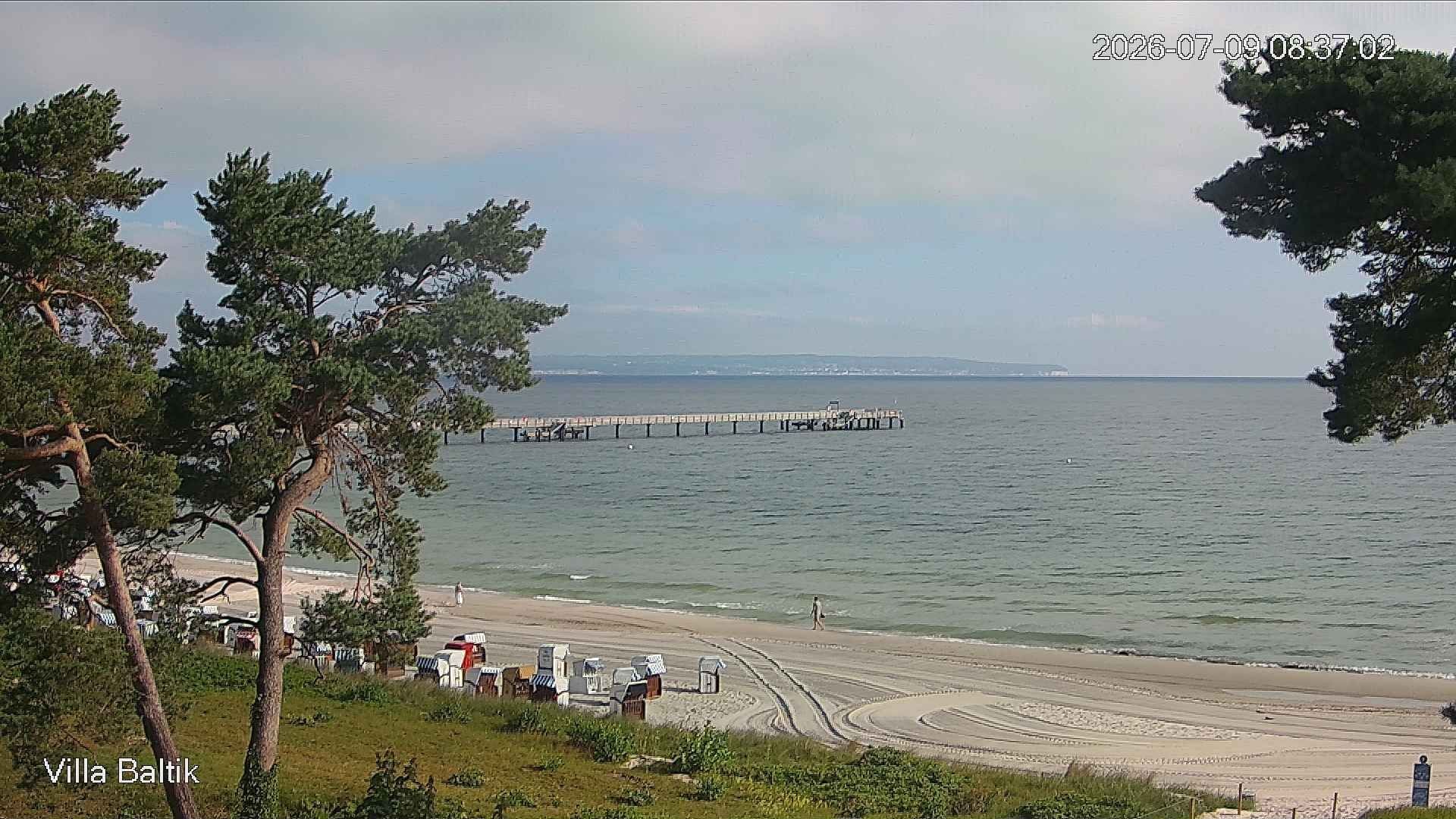 Archived image Webcam Binz Promenade