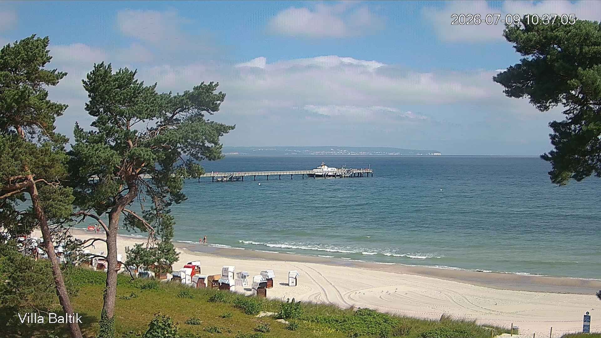 Archived image Webcam Binz Promenade