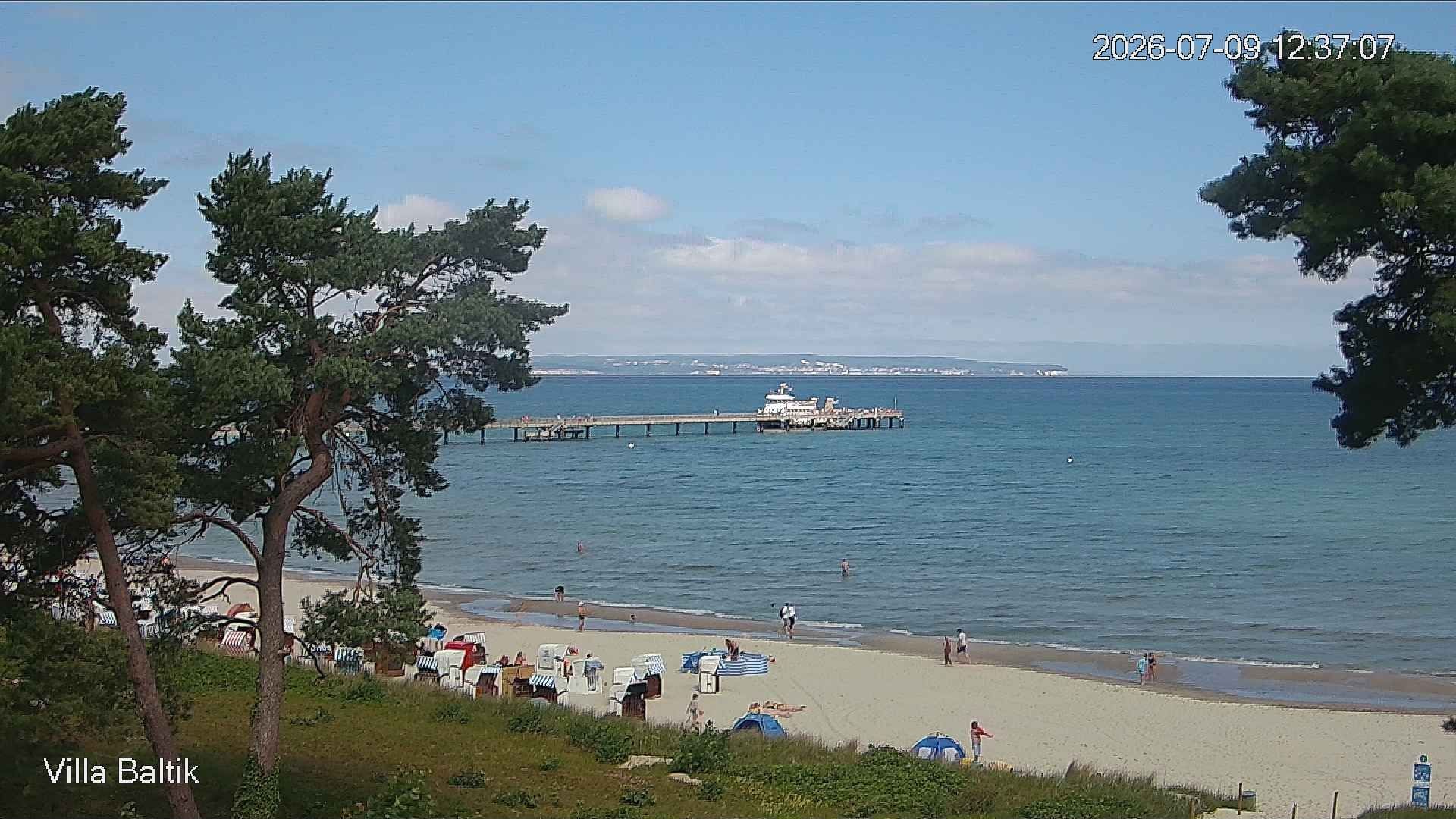 Archived image Webcam Binz Promenade