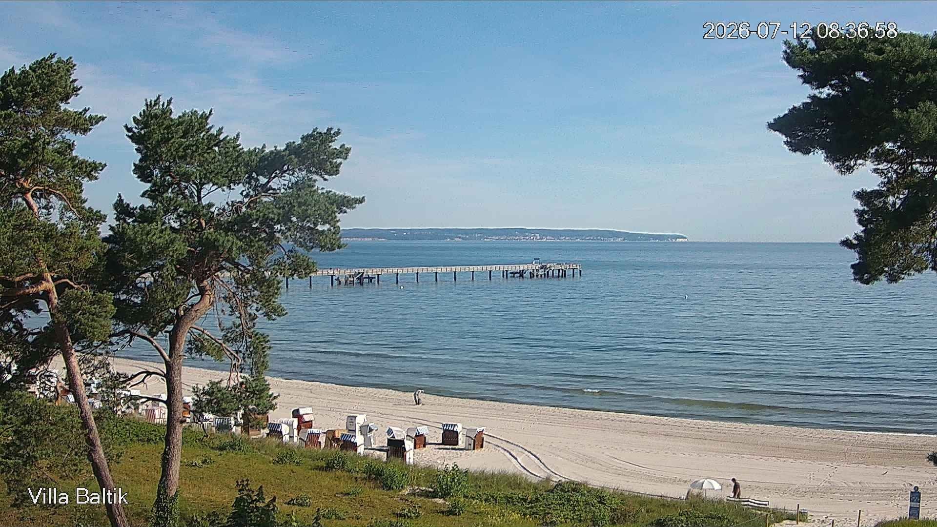 Archived image Webcam Binz Promenade