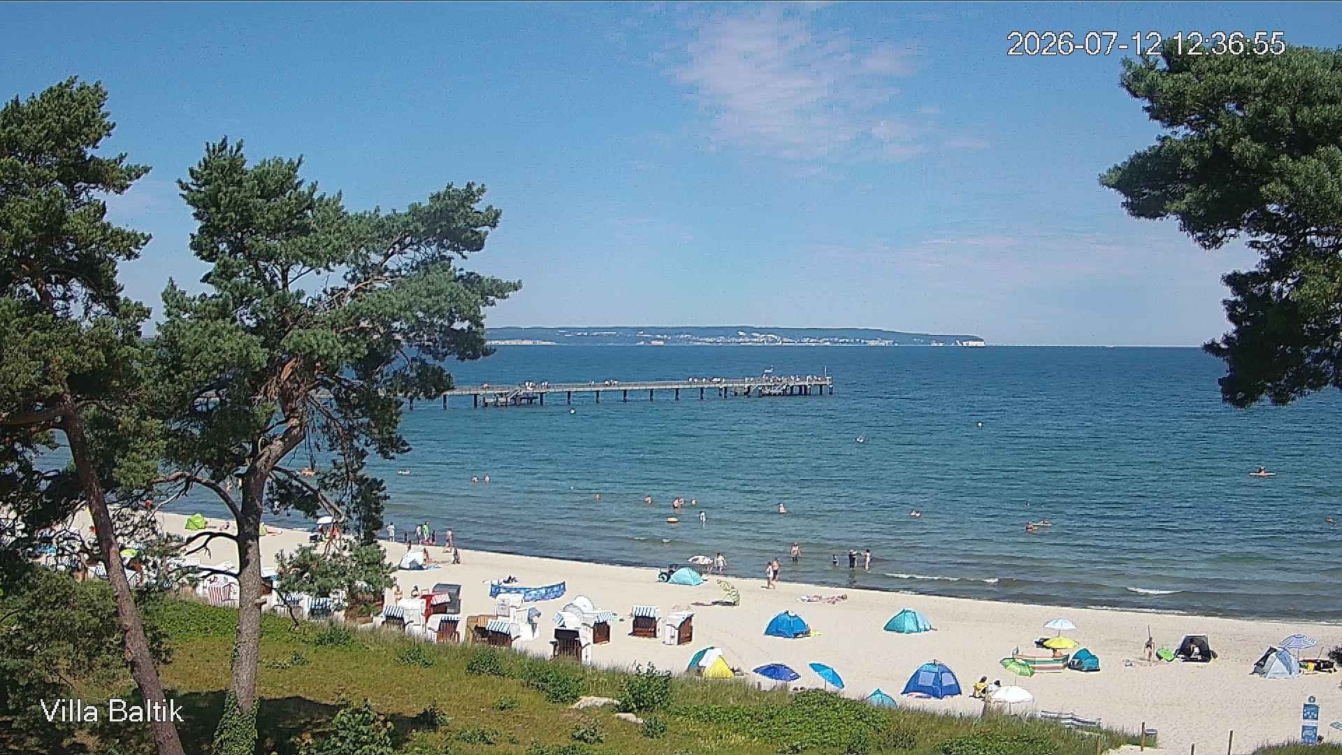 Archived image Webcam Binz Promenade