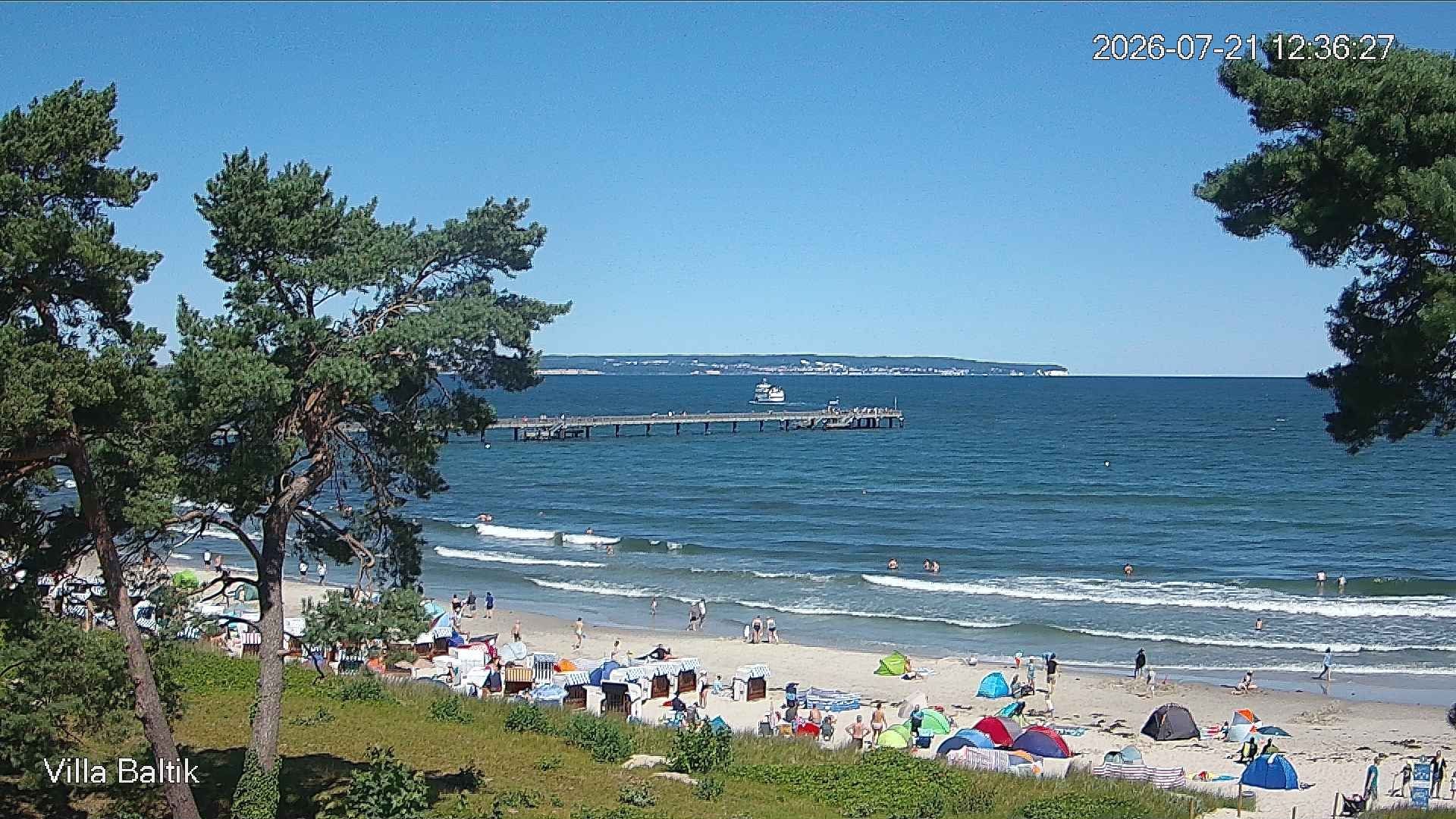 Archiv Foto Webcam Ostseebad Binz - Strandpromenade