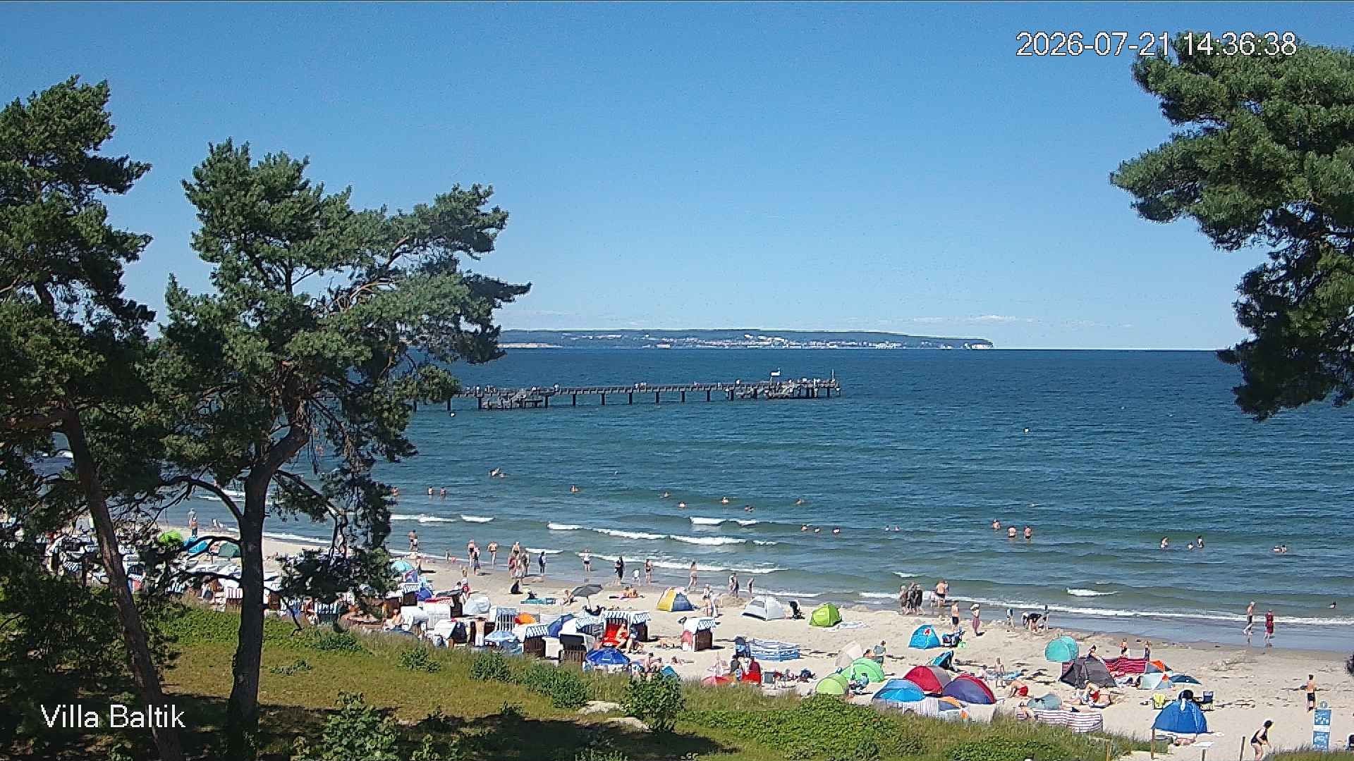 Archiv Foto Webcam Ostseebad Binz - Strandpromenade