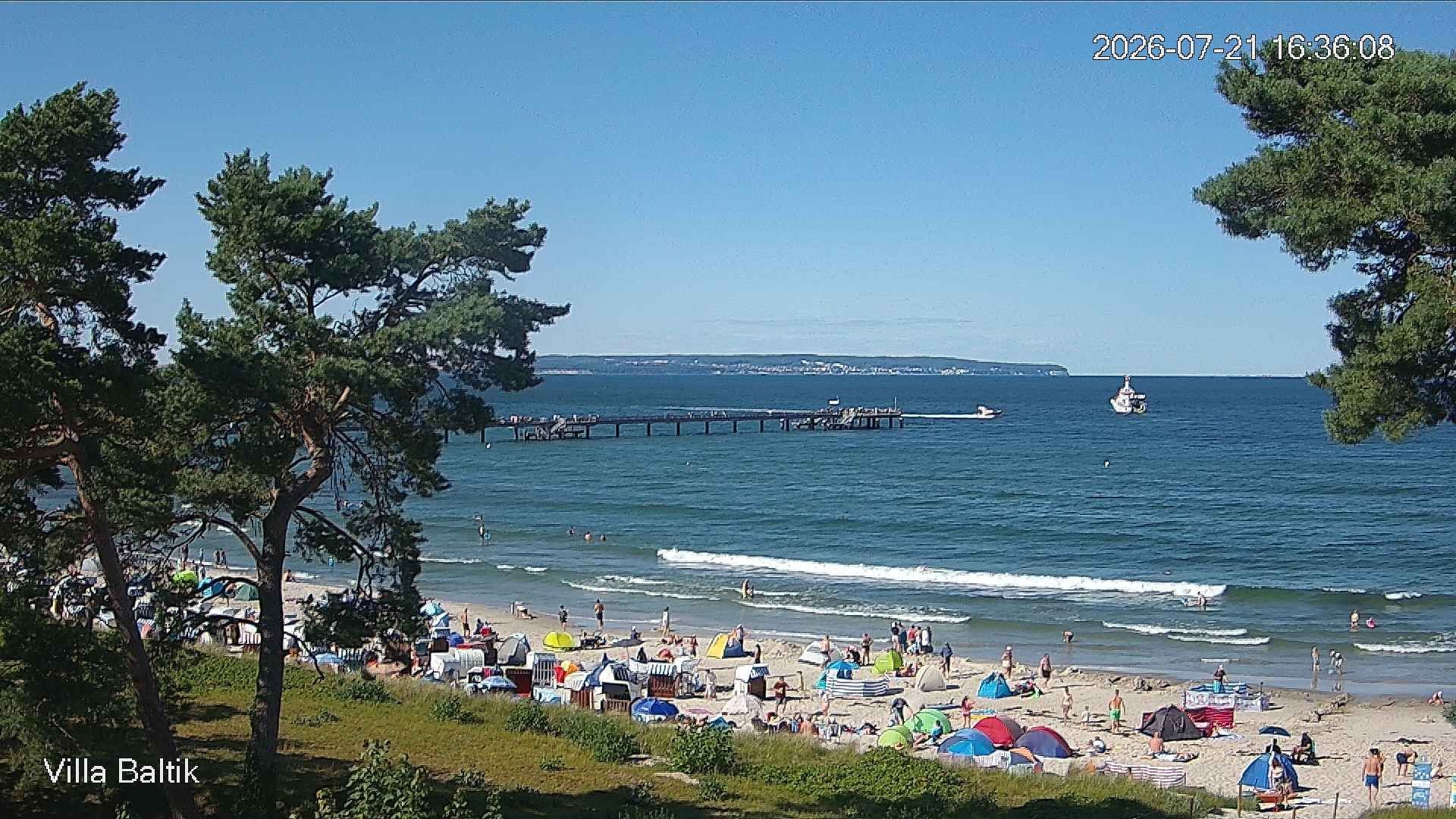 Archiv Foto Webcam Ostseebad Binz - Strandpromenade