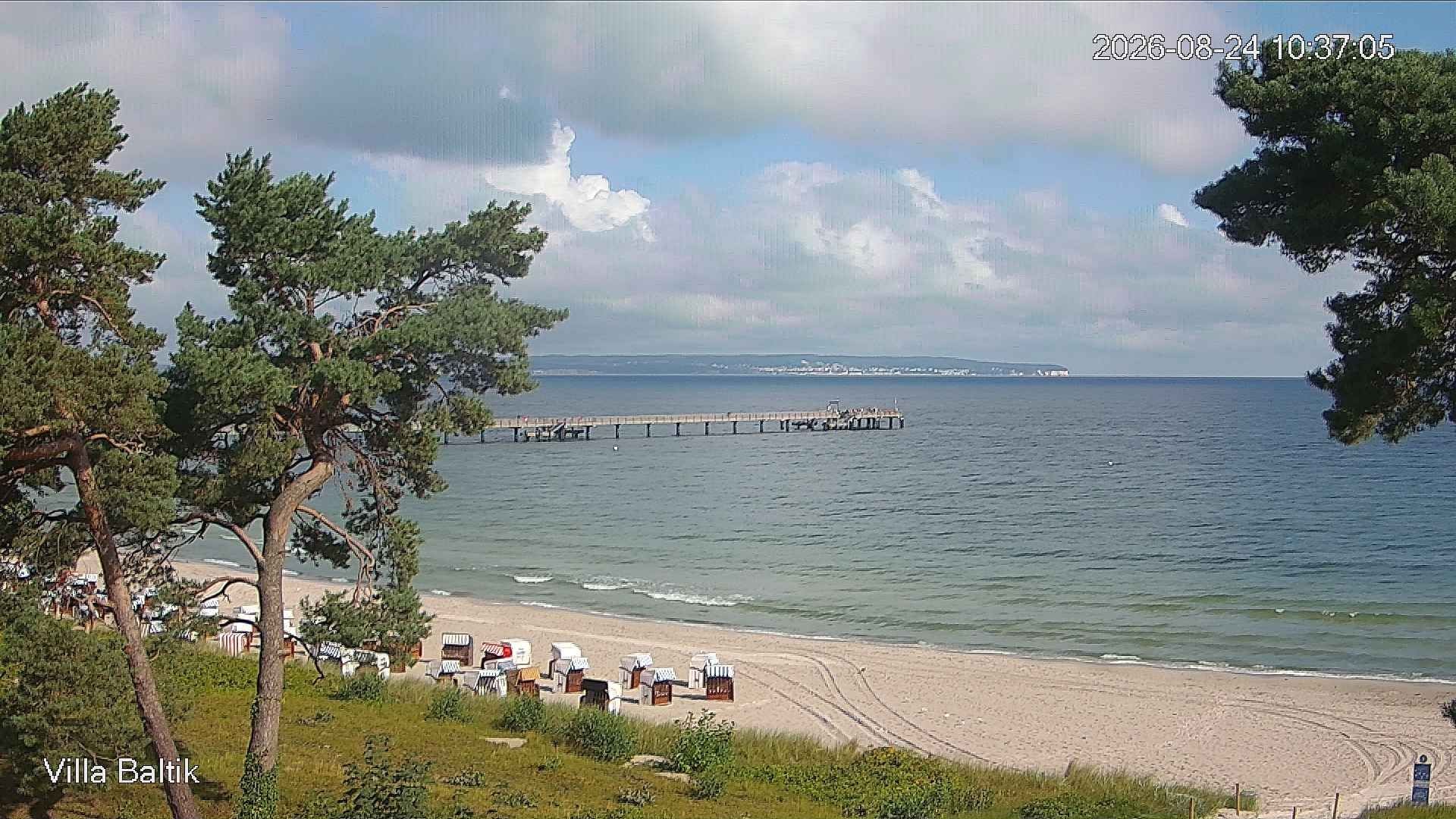 Archived image Webcam Binz Promenade