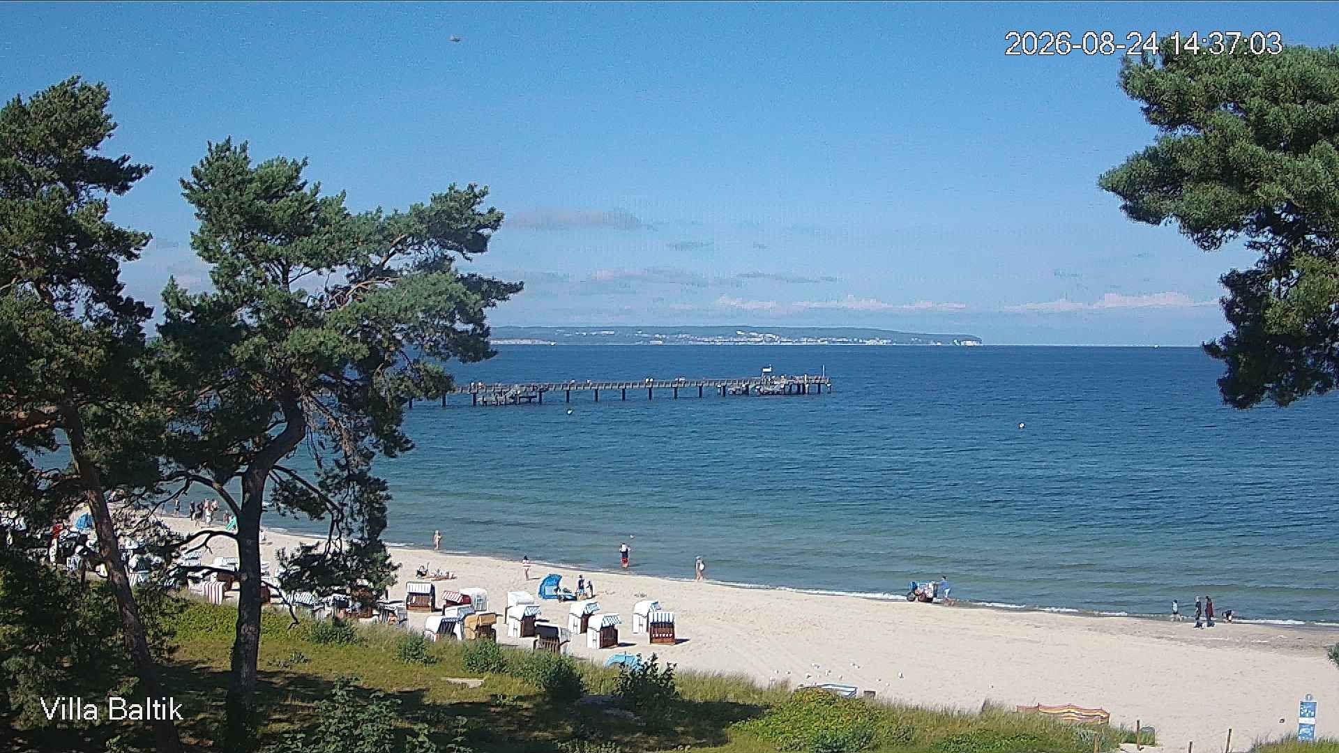Archived image Webcam Binz Promenade
