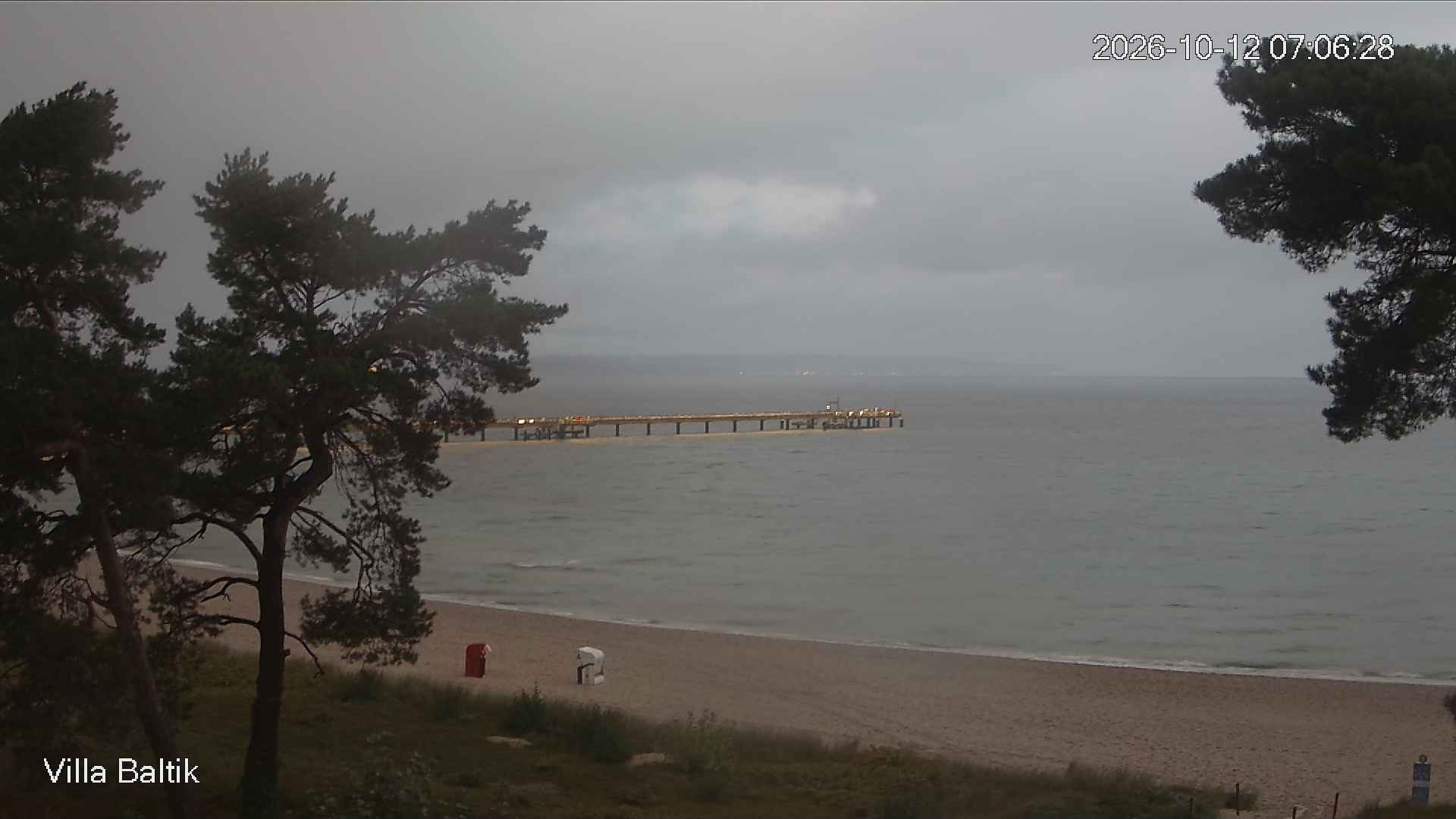 Archived image Webcam Binz Promenade