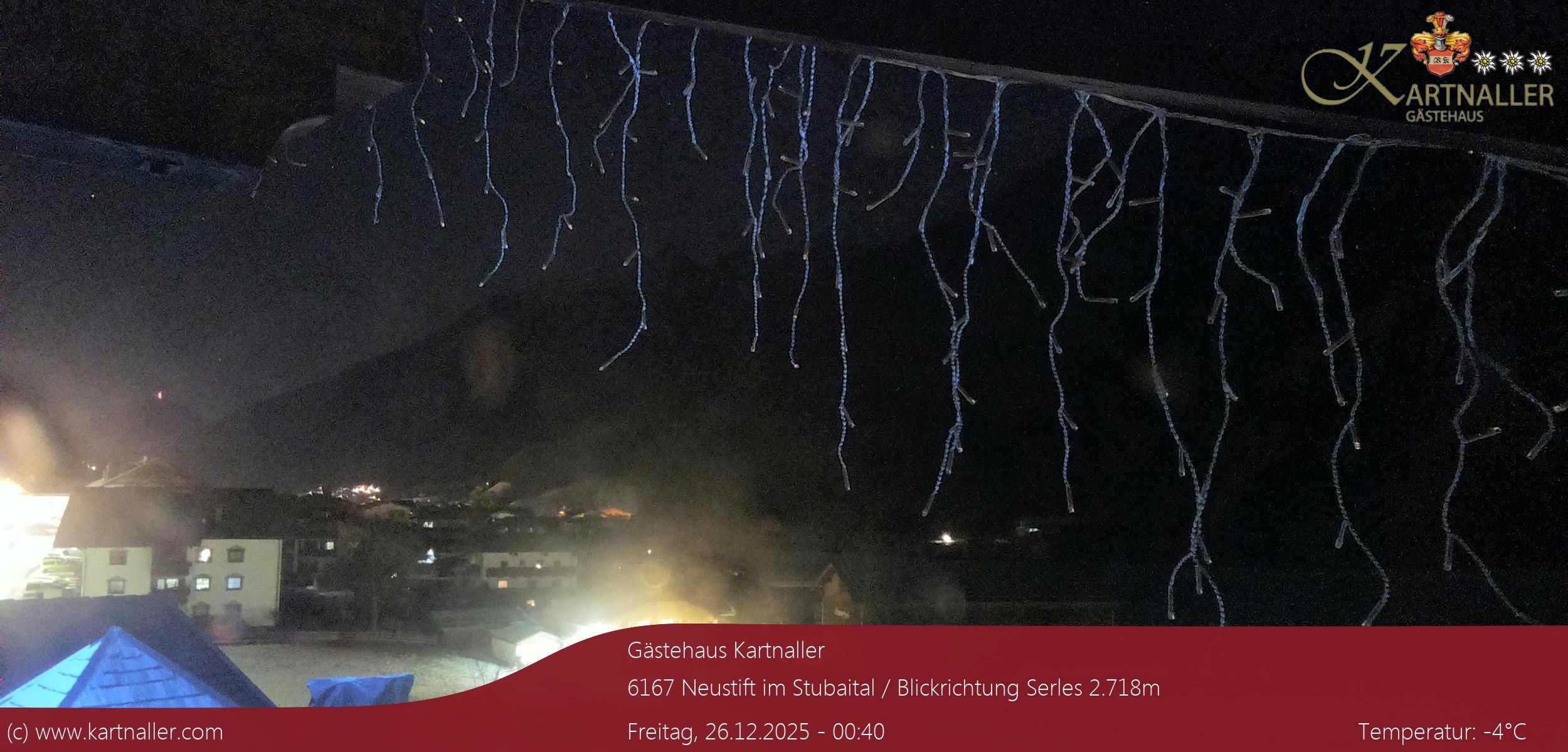 Archiv Foto Webcam Blick Neustift und Serles / Stubaital