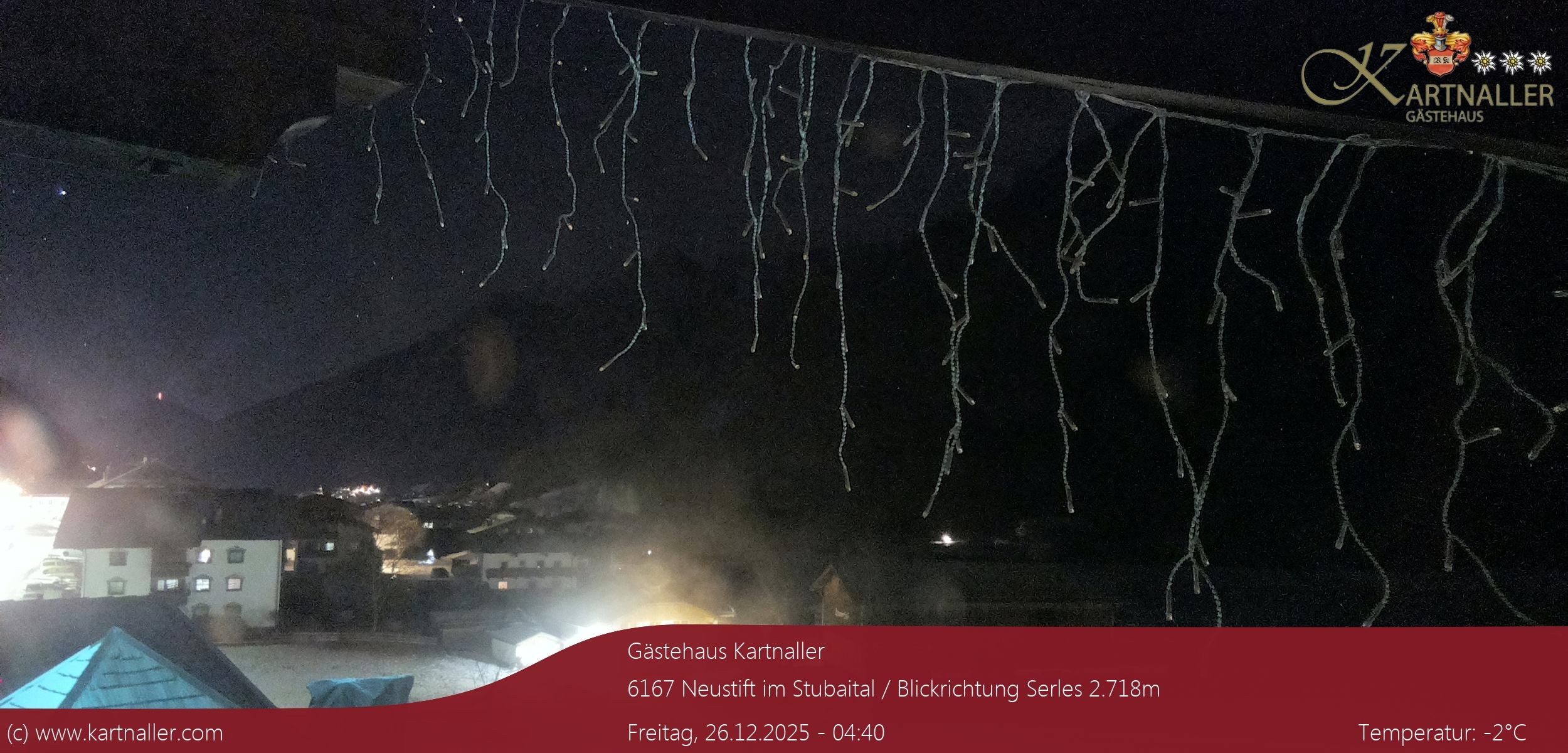 Archiv Foto Webcam Blick Neustift und Serles / Stubaital