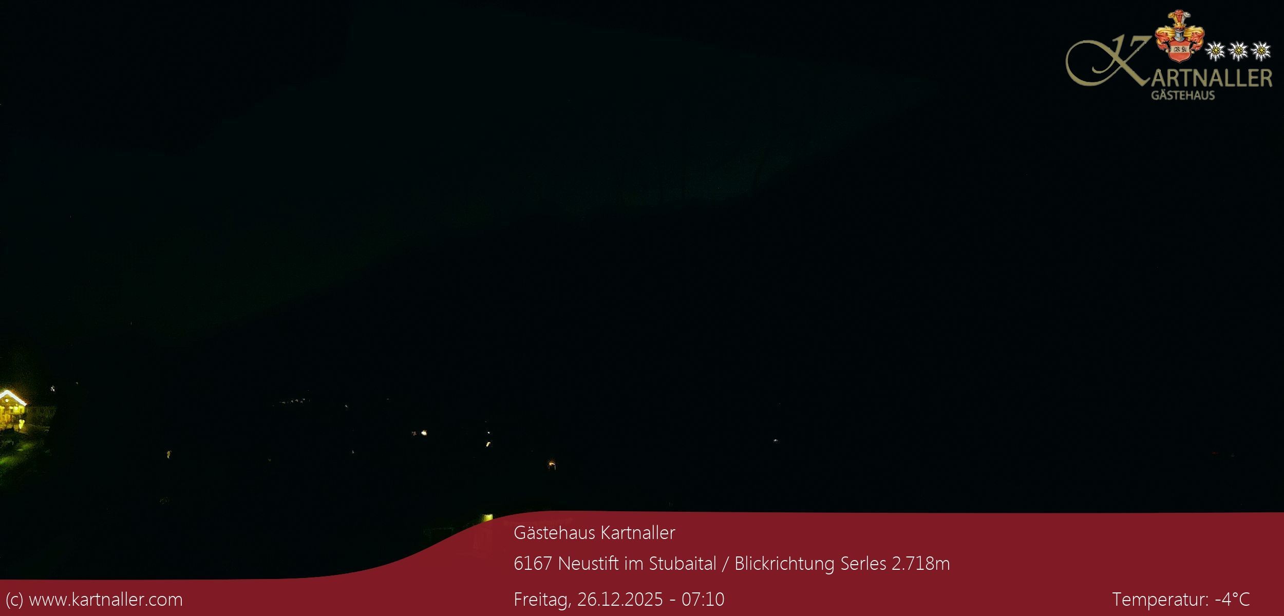 Archiv Foto Webcam Blick Neustift und Serles / Stubaital