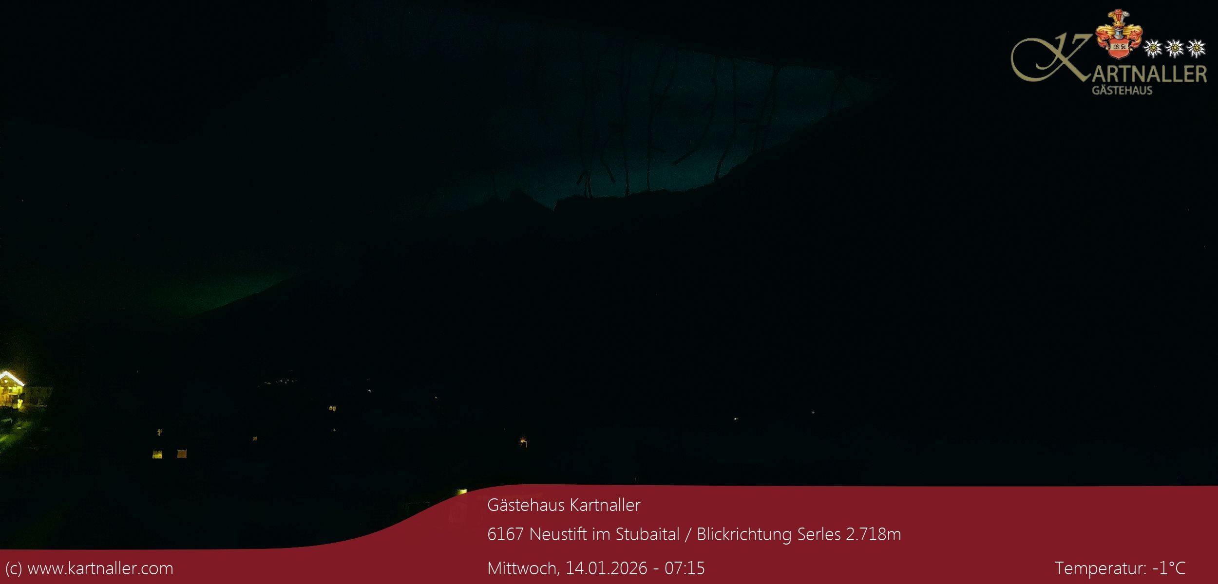 Archiv Foto Webcam Blick Neustift und Serles / Stubaital