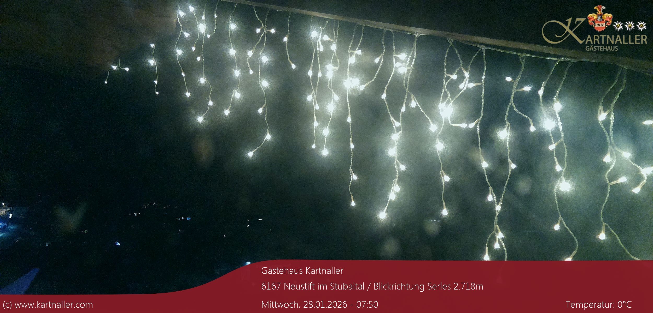 Archiv Foto Webcam Blick Neustift und Serles / Stubaital