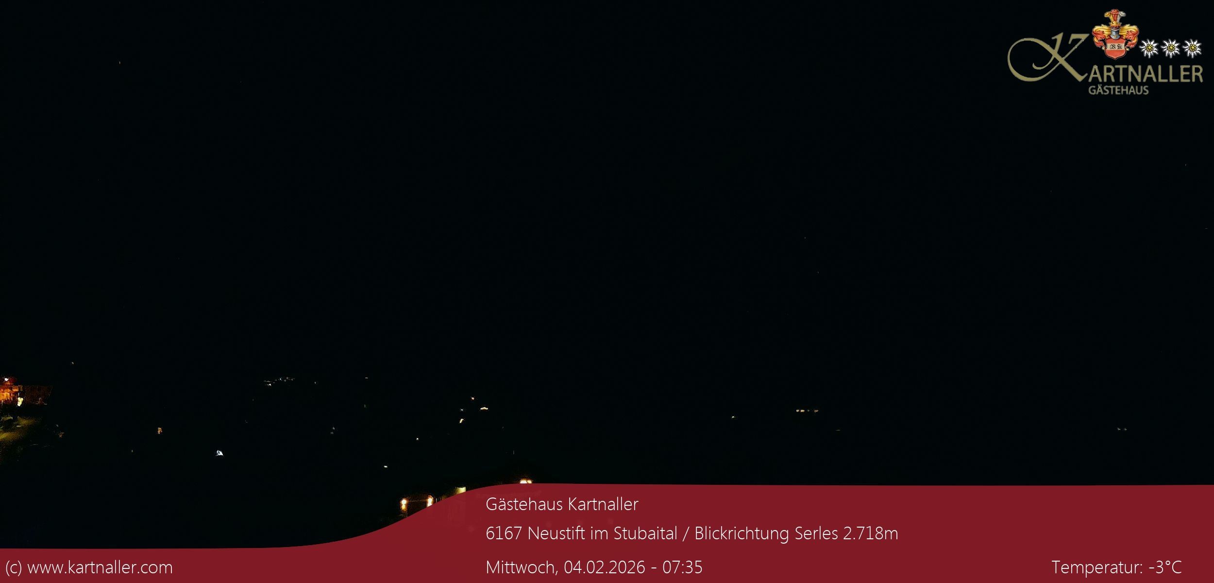 Archiv Foto Webcam Blick Neustift und Serles / Stubaital