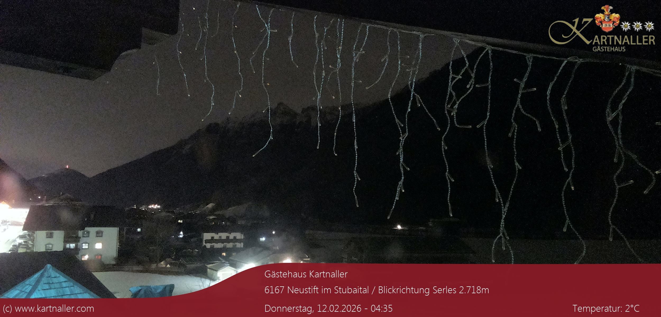 Archiv Foto Webcam Blick Neustift und Serles / Stubaital