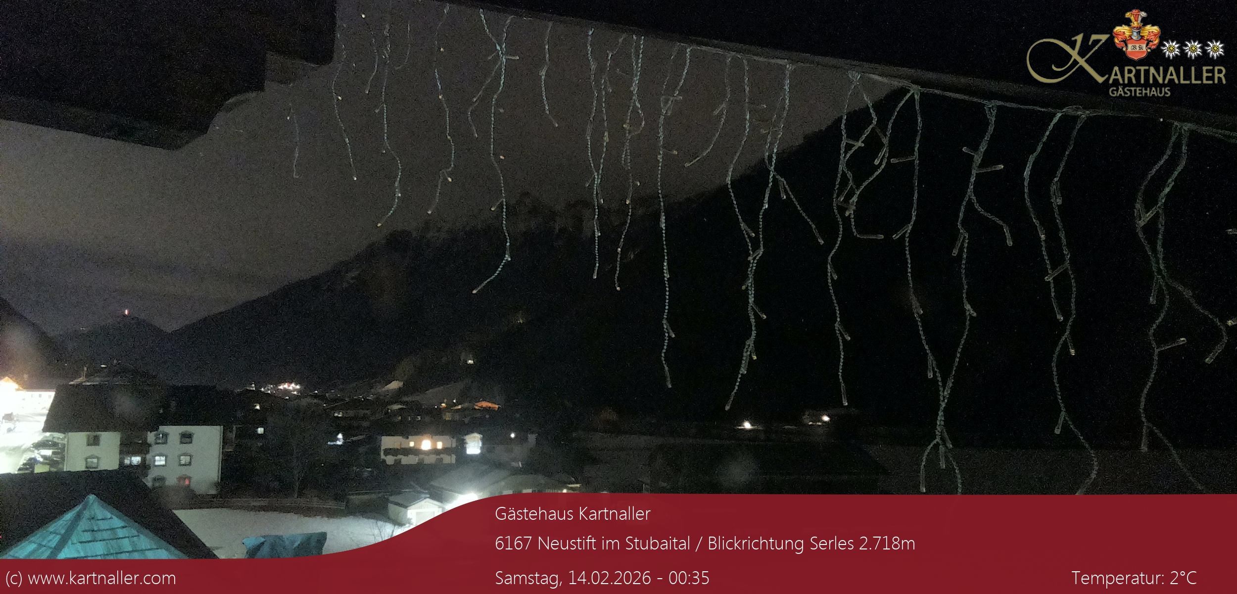 Archiv Foto Webcam Blick Neustift und Serles / Stubaital