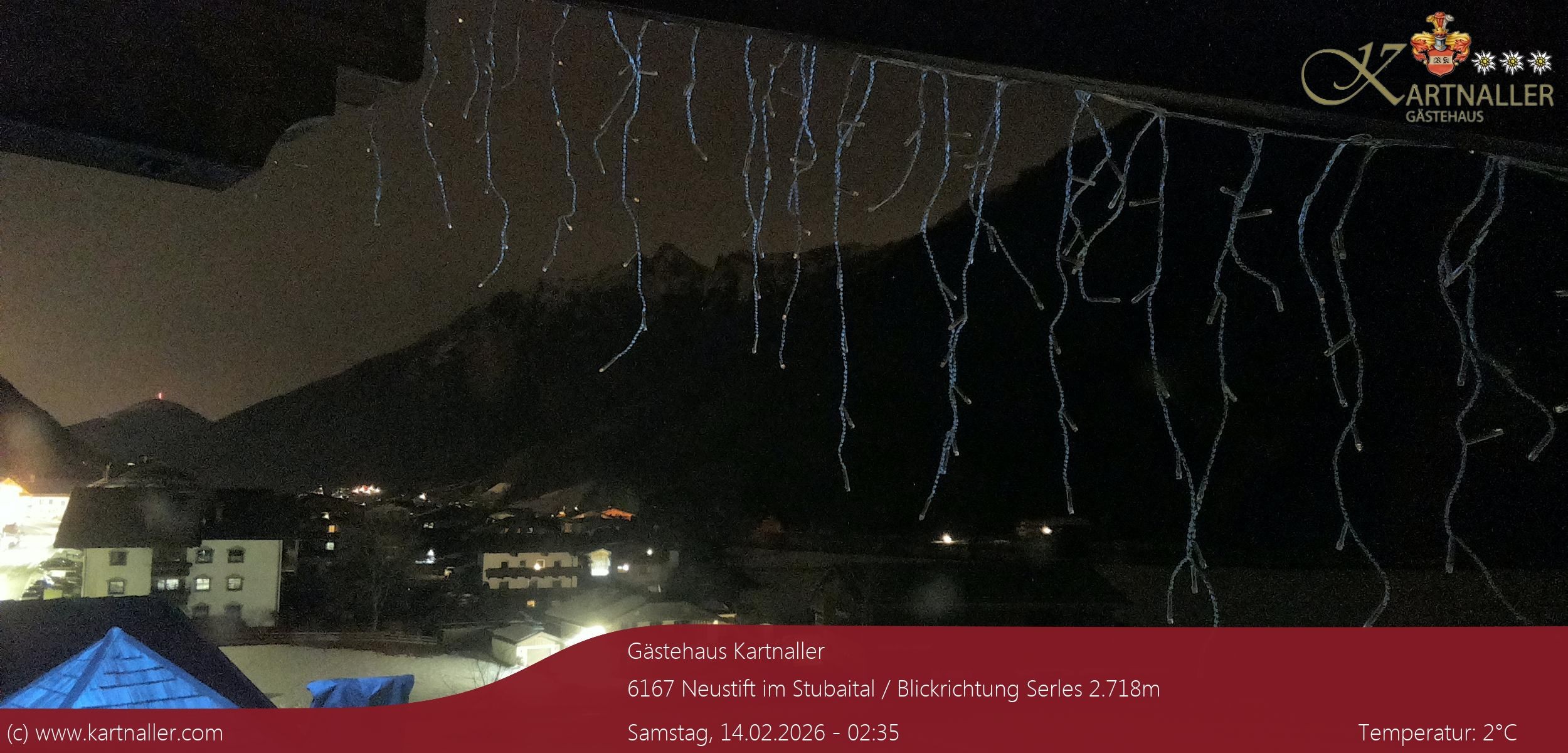 Archiv Foto Webcam Blick Neustift und Serles / Stubaital