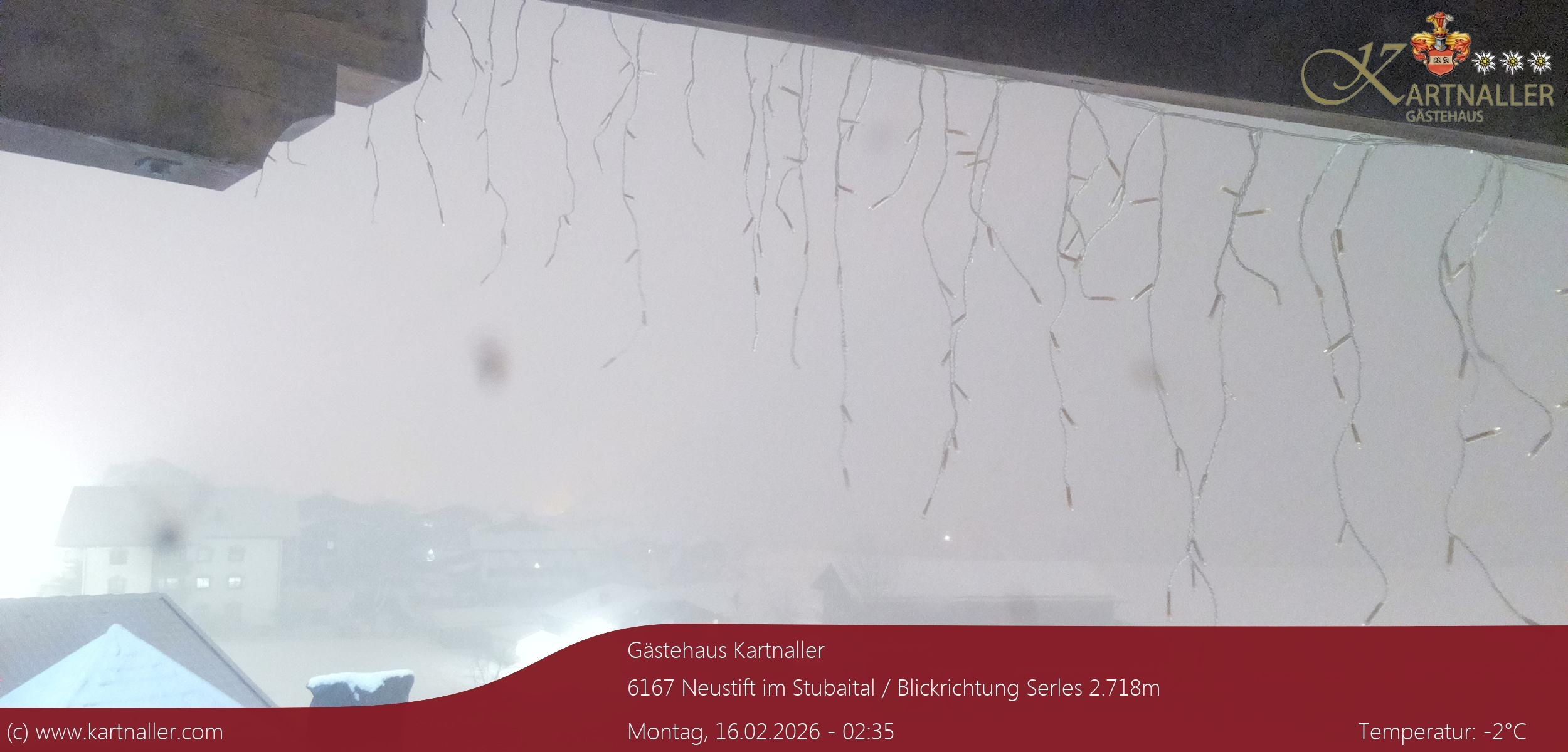 Archiv Foto Webcam Blick Neustift und Serles / Stubaital