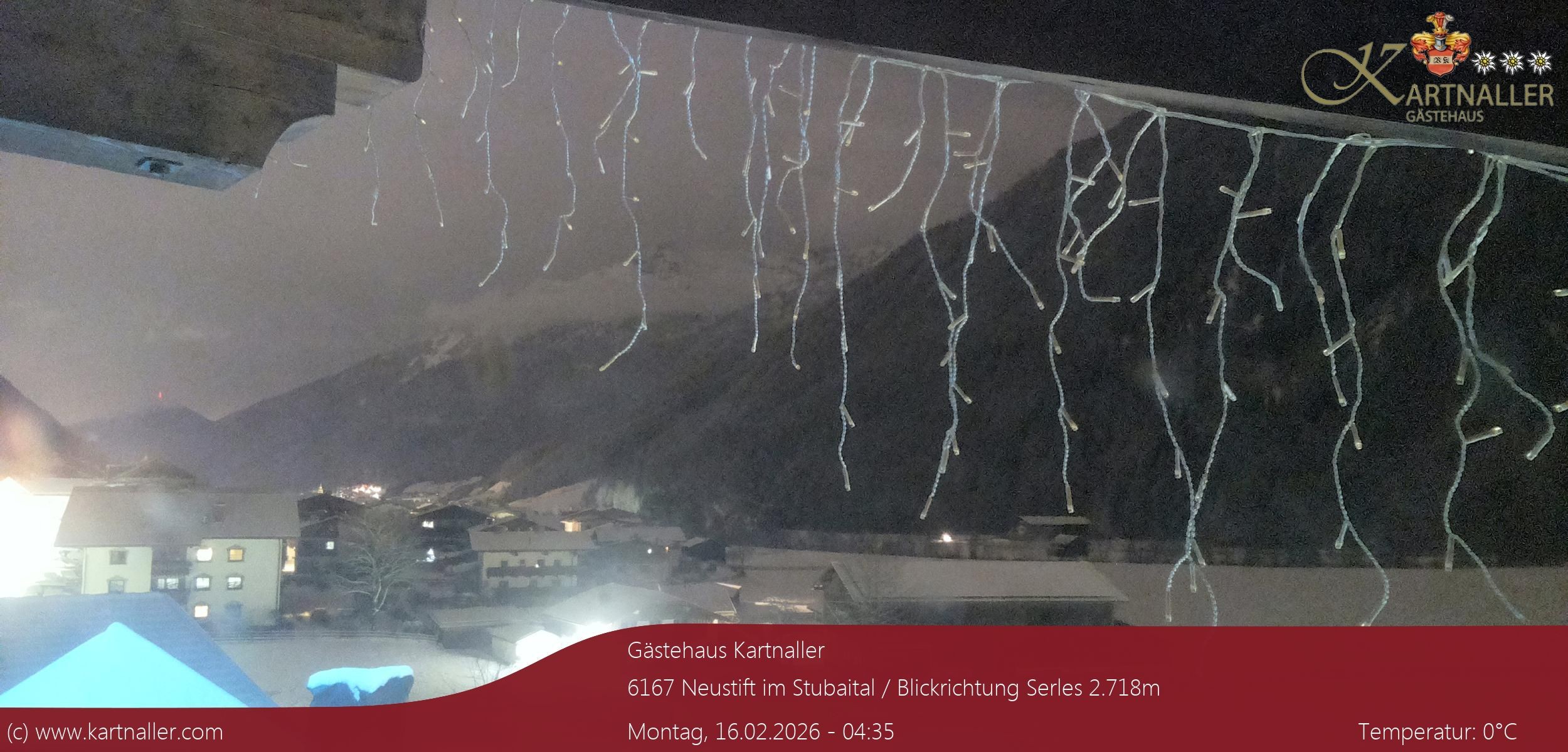 Archiv Foto Webcam Blick Neustift und Serles / Stubaital