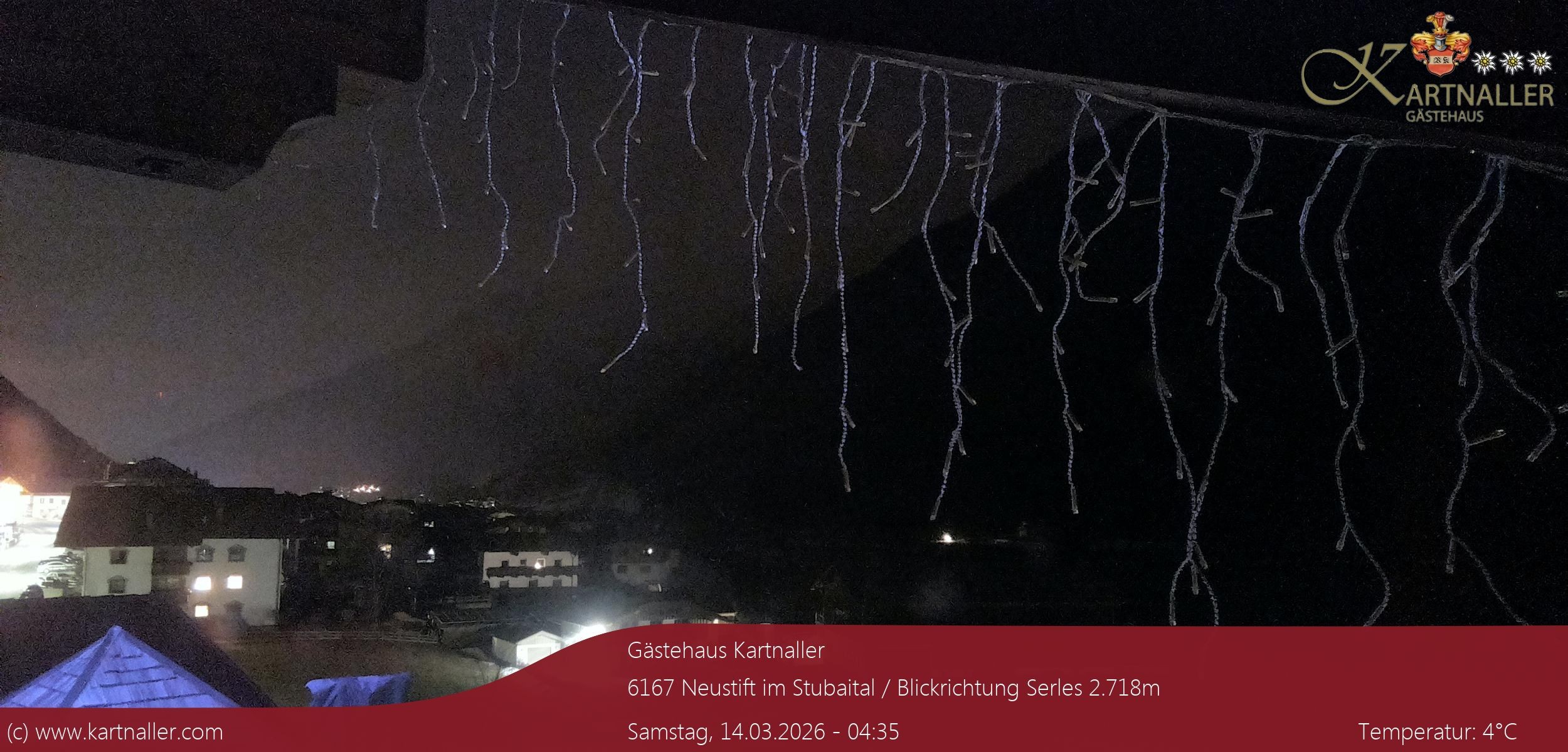 Archiv Foto Webcam Blick Neustift und Serles / Stubaital