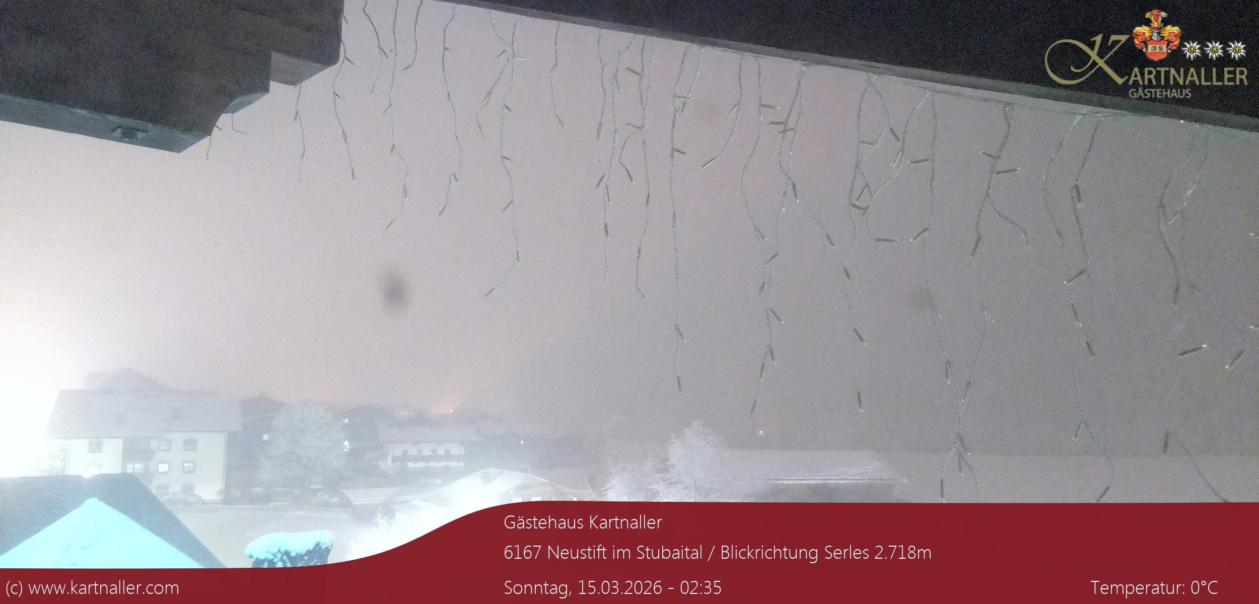 Archiv Foto Webcam Blick Neustift und Serles / Stubaital