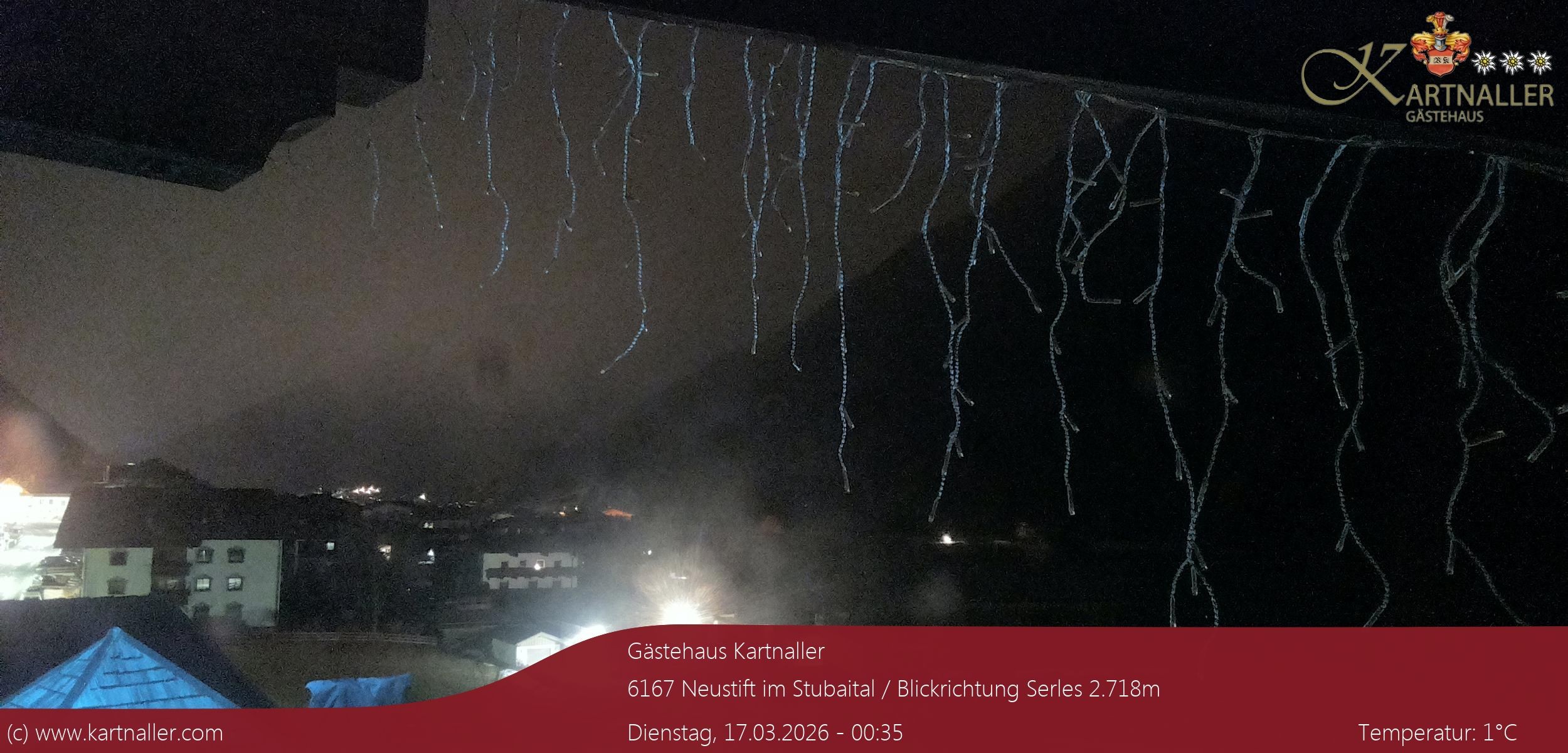 Archiv Foto Webcam Blick Neustift und Serles / Stubaital