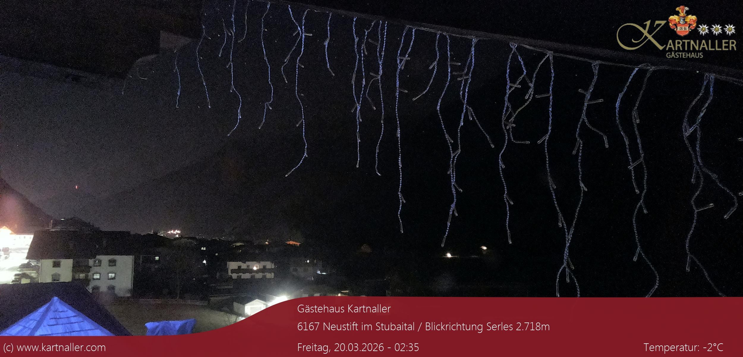 Archiv Foto Webcam Blick Neustift und Serles / Stubaital