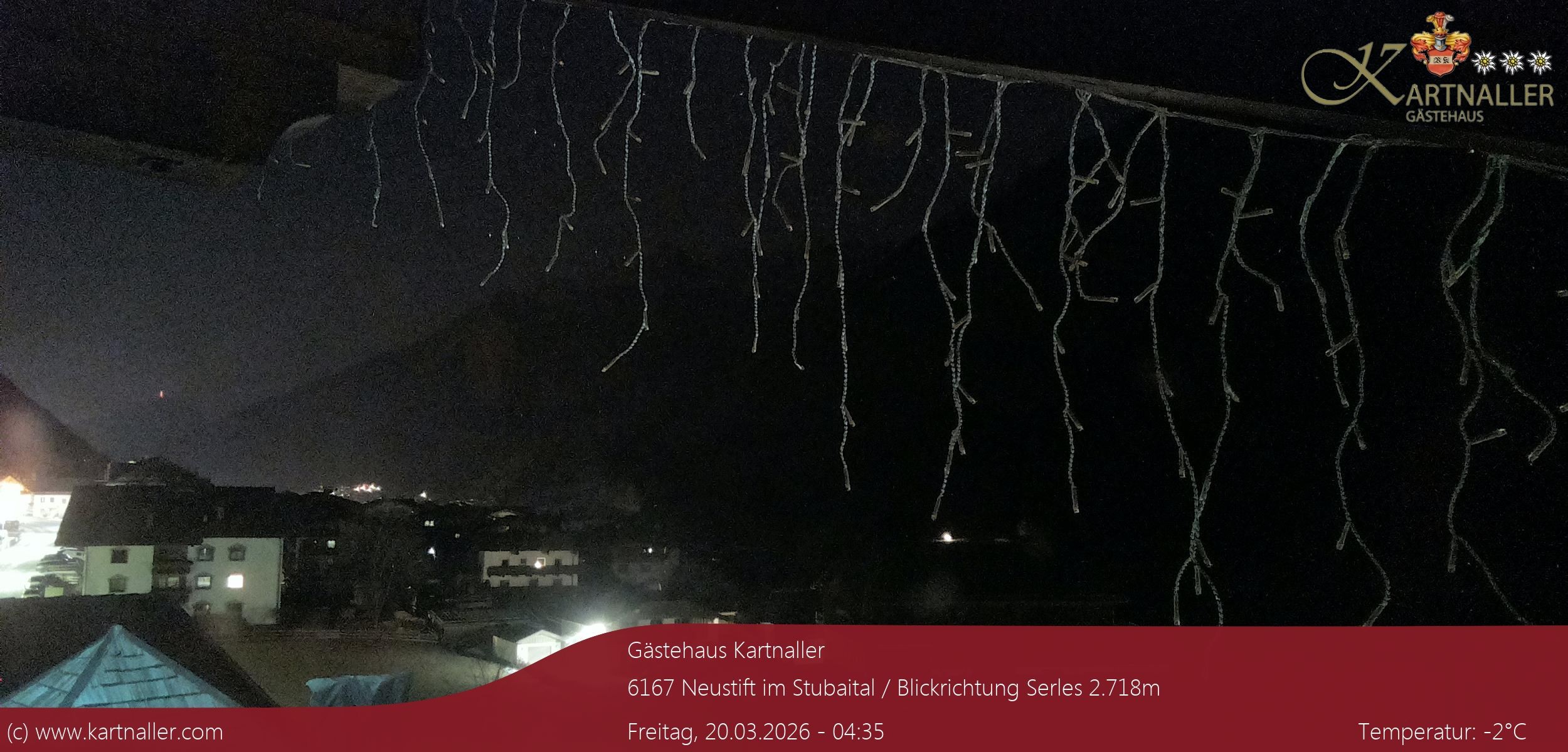 Archiv Foto Webcam Blick Neustift und Serles / Stubaital