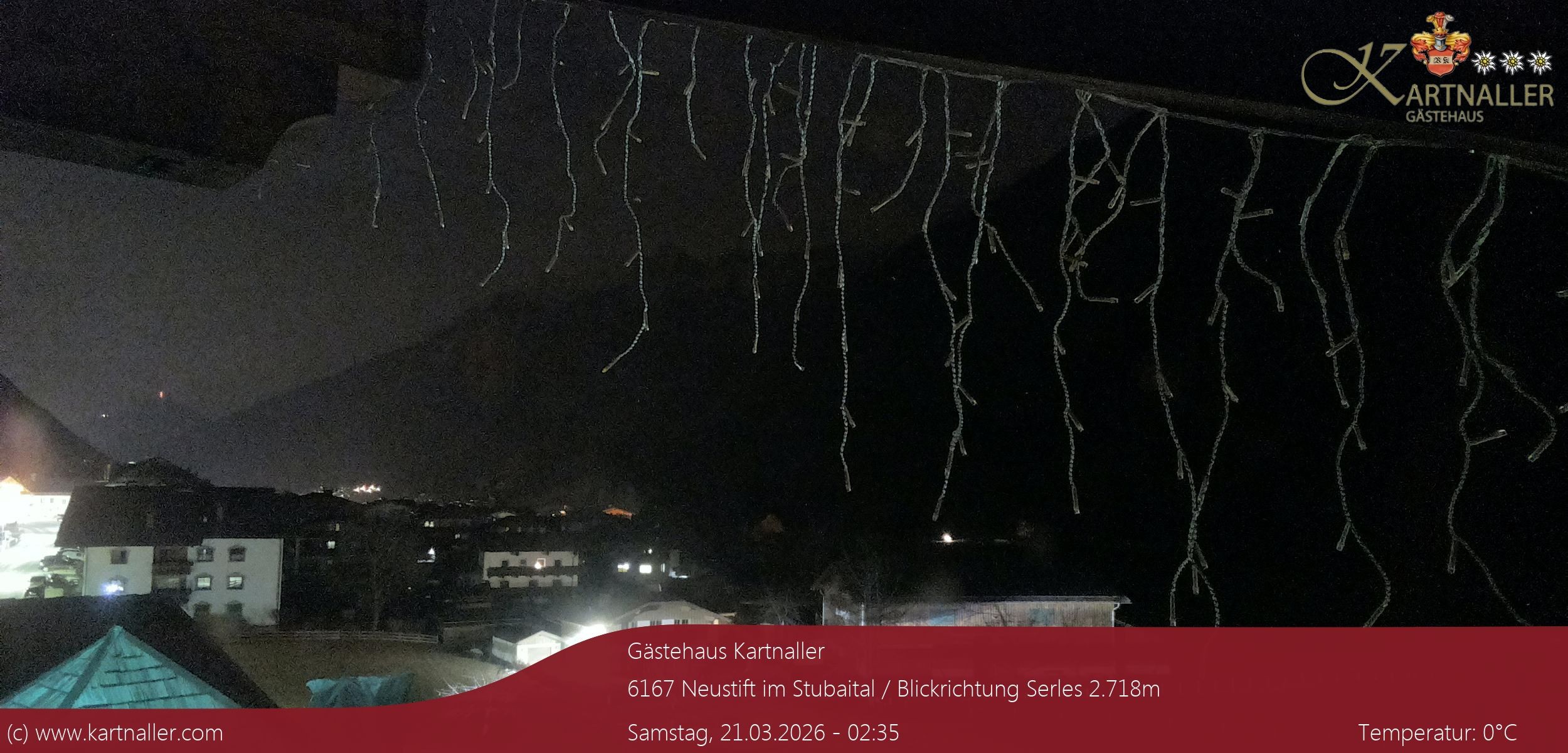 Archiv Foto Webcam Blick Neustift und Serles / Stubaital