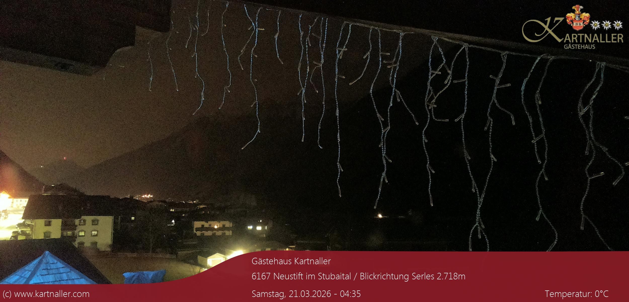 Archiv Foto Webcam Blick Neustift und Serles / Stubaital