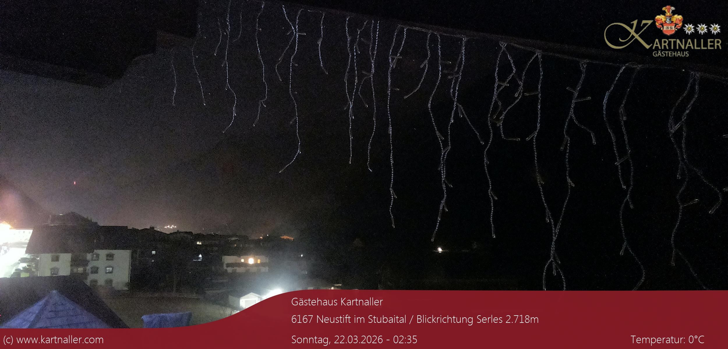 Archiv Foto Webcam Blick Neustift und Serles / Stubaital