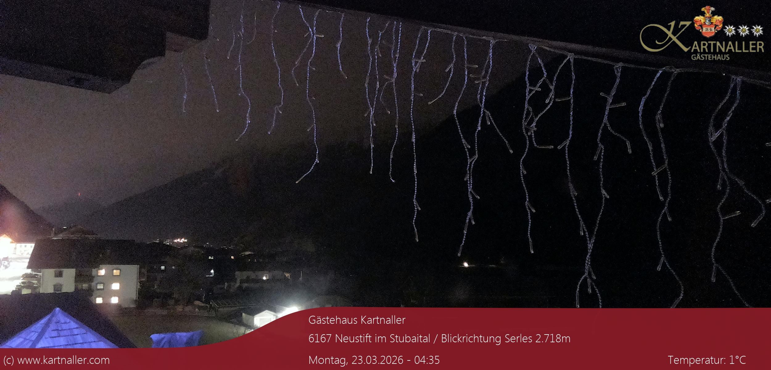 Archiv Foto Webcam Blick Neustift und Serles / Stubaital