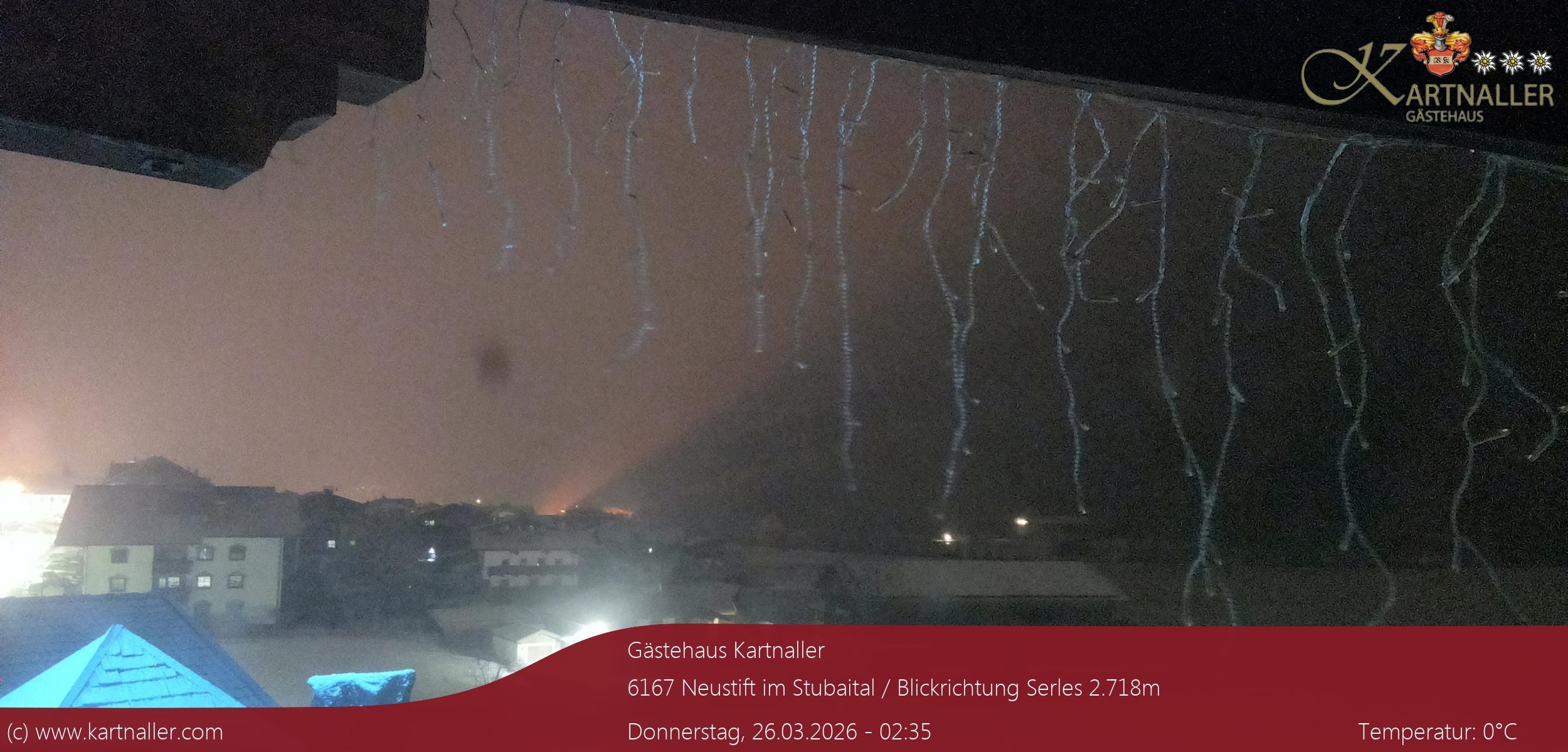 Archiv Foto Webcam Blick Neustift und Serles / Stubaital