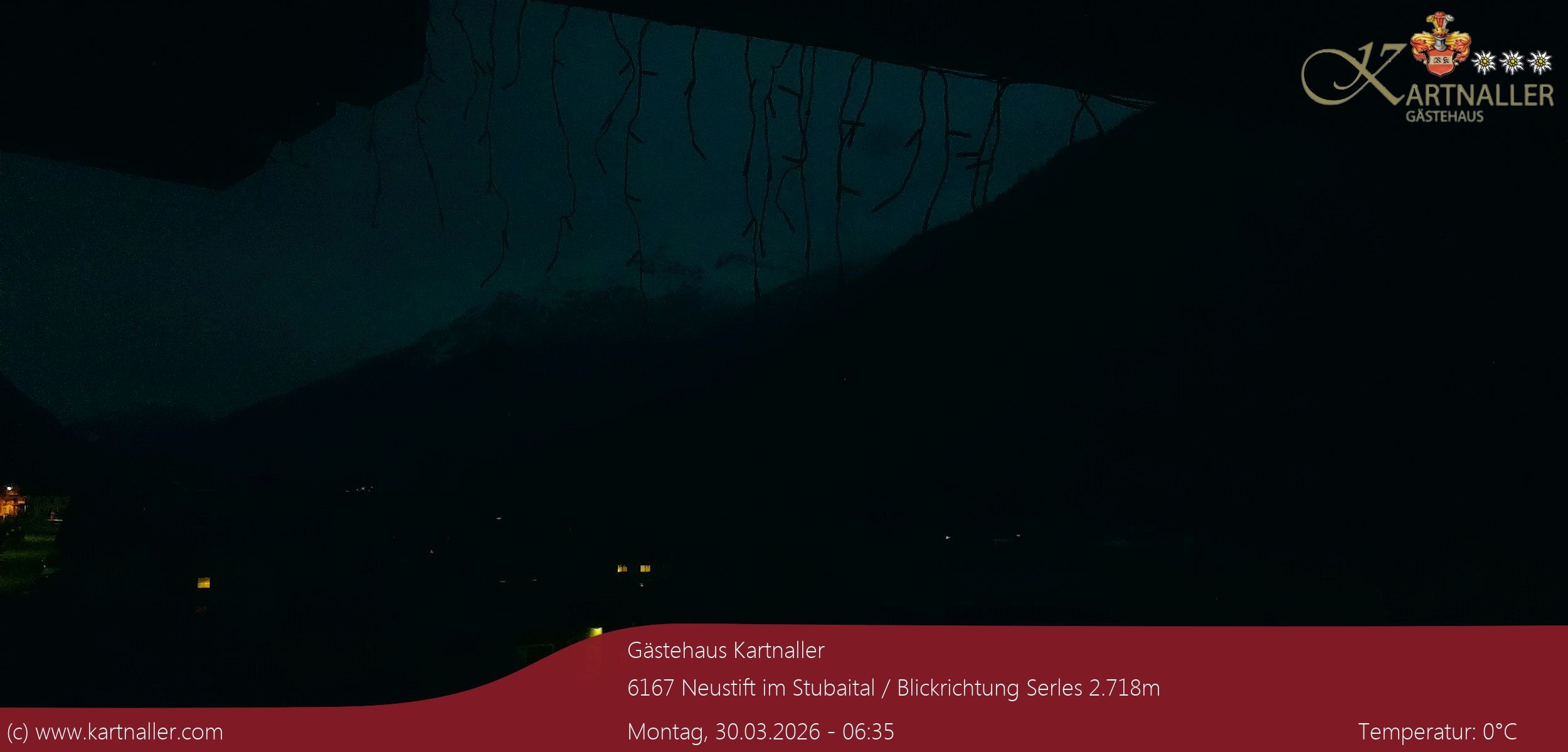 Archiv Foto Webcam Blick Neustift und Serles / Stubaital