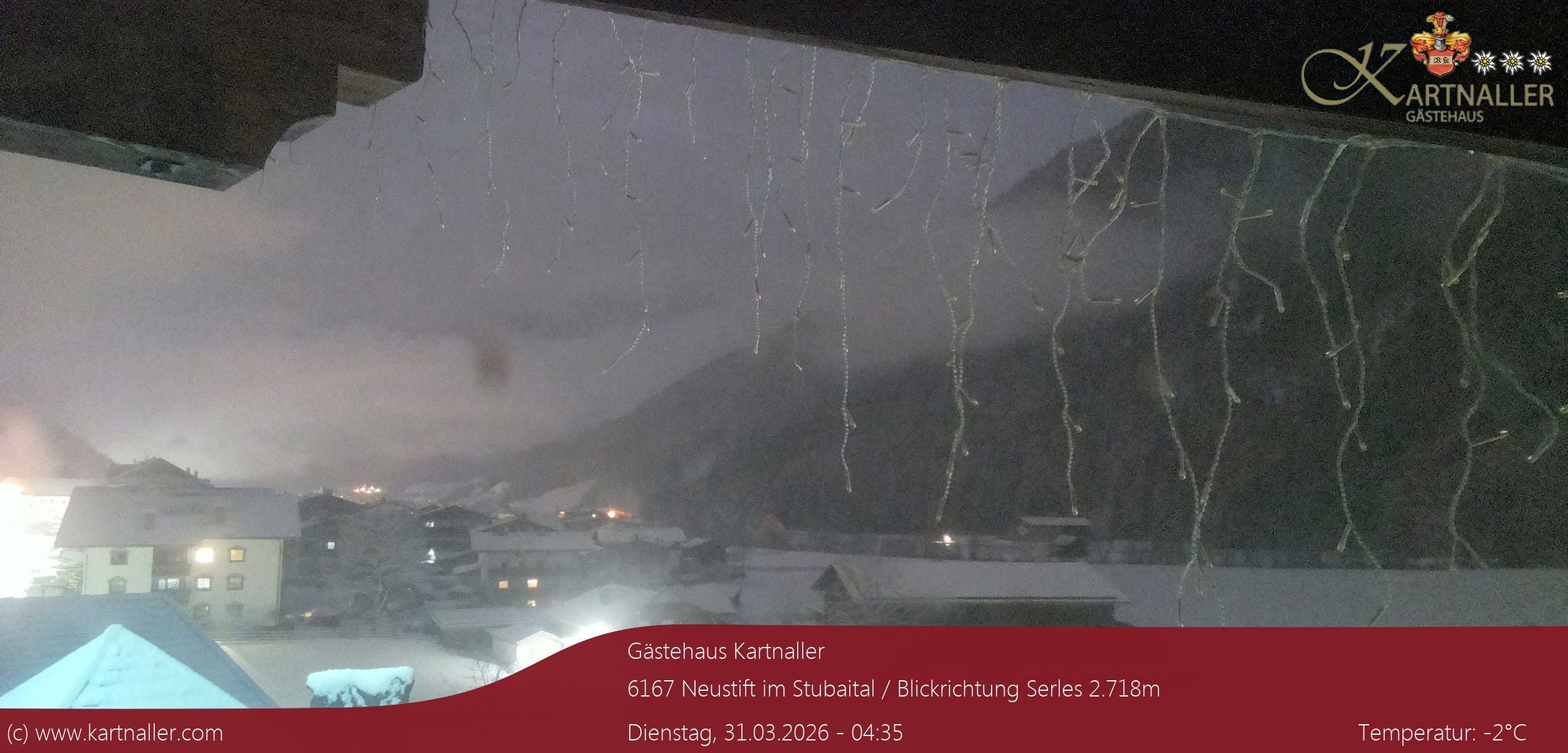Archiv Foto Webcam Blick Neustift und Serles / Stubaital
