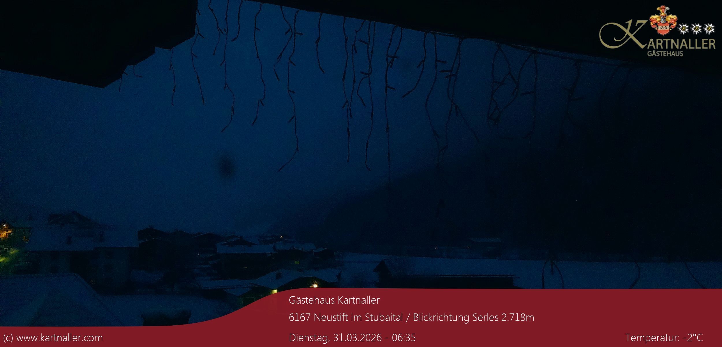 Archiv Foto Webcam Blick Neustift und Serles / Stubaital
