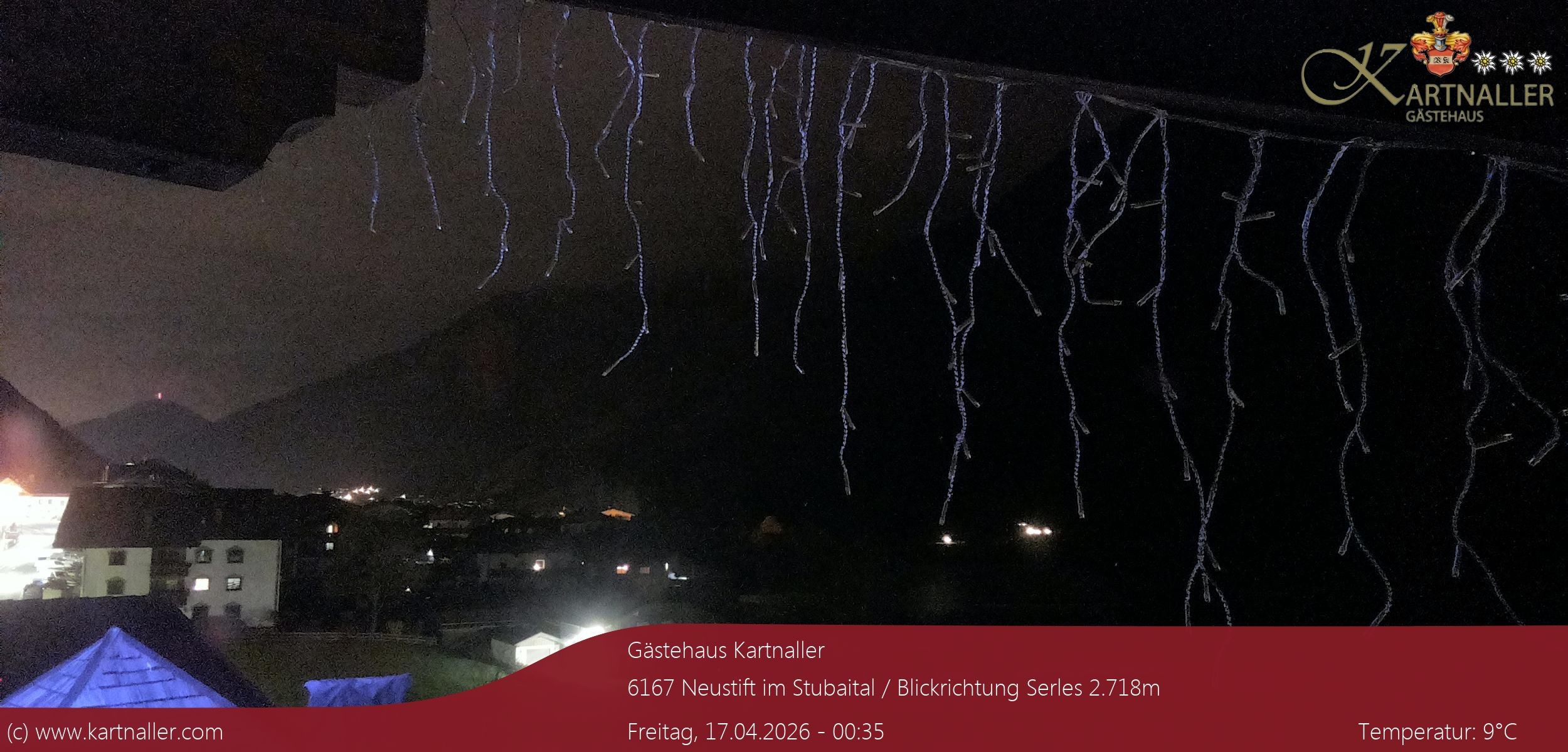 Archiv Foto Webcam Blick Neustift und Serles / Stubaital