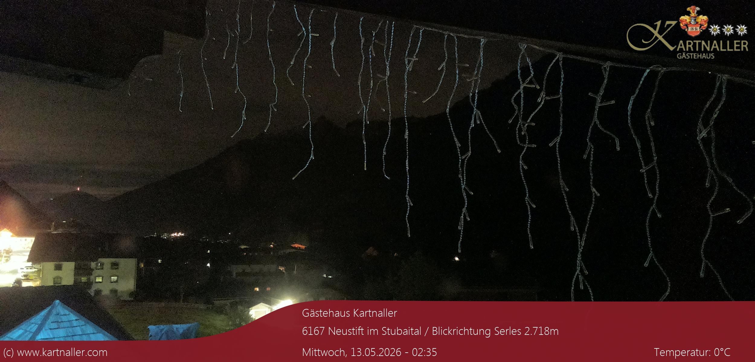 Archiv Foto Webcam Blick Neustift und Serles / Stubaital