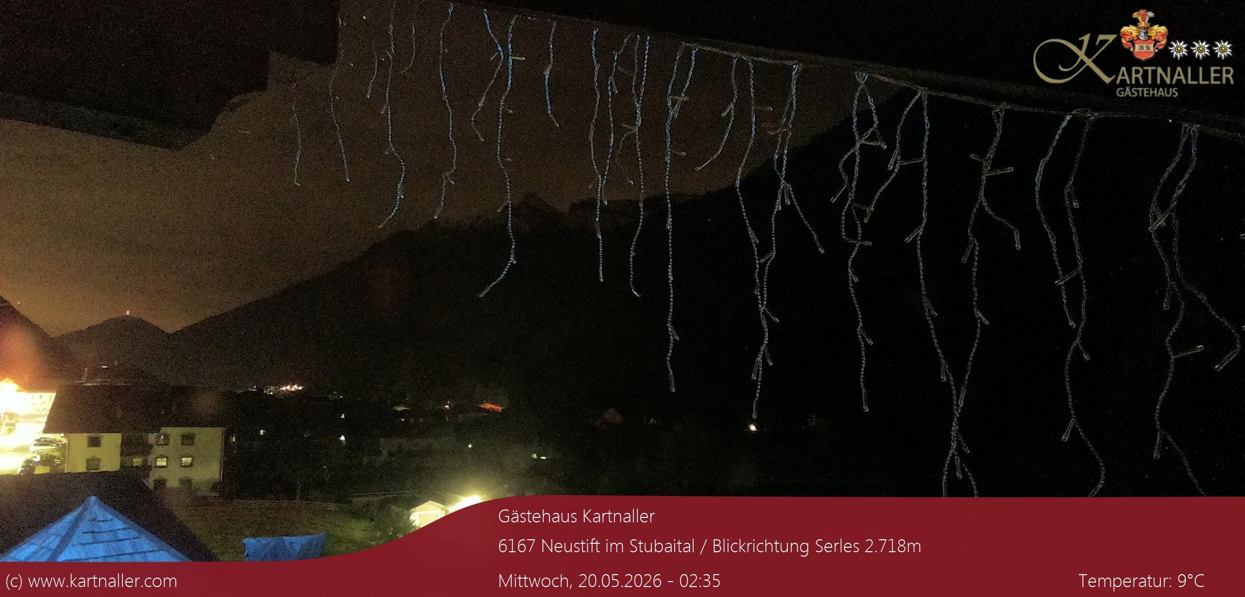 Archived image Webcam View to Neustift and Serles
