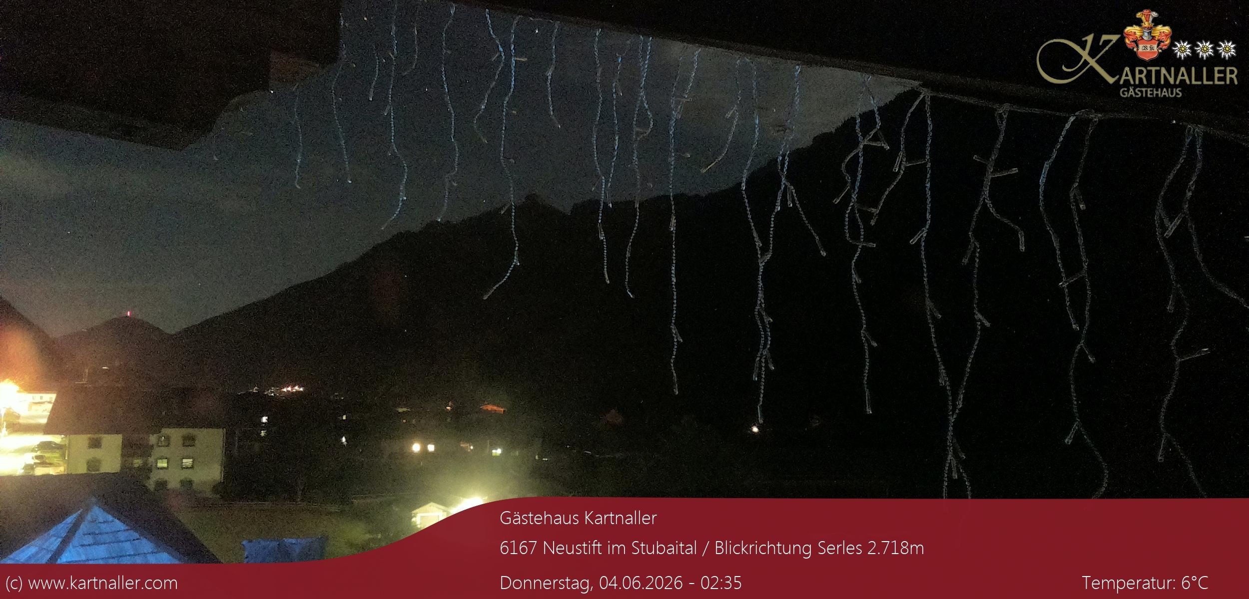 Archiv Foto Webcam Blick Neustift und Serles / Stubaital