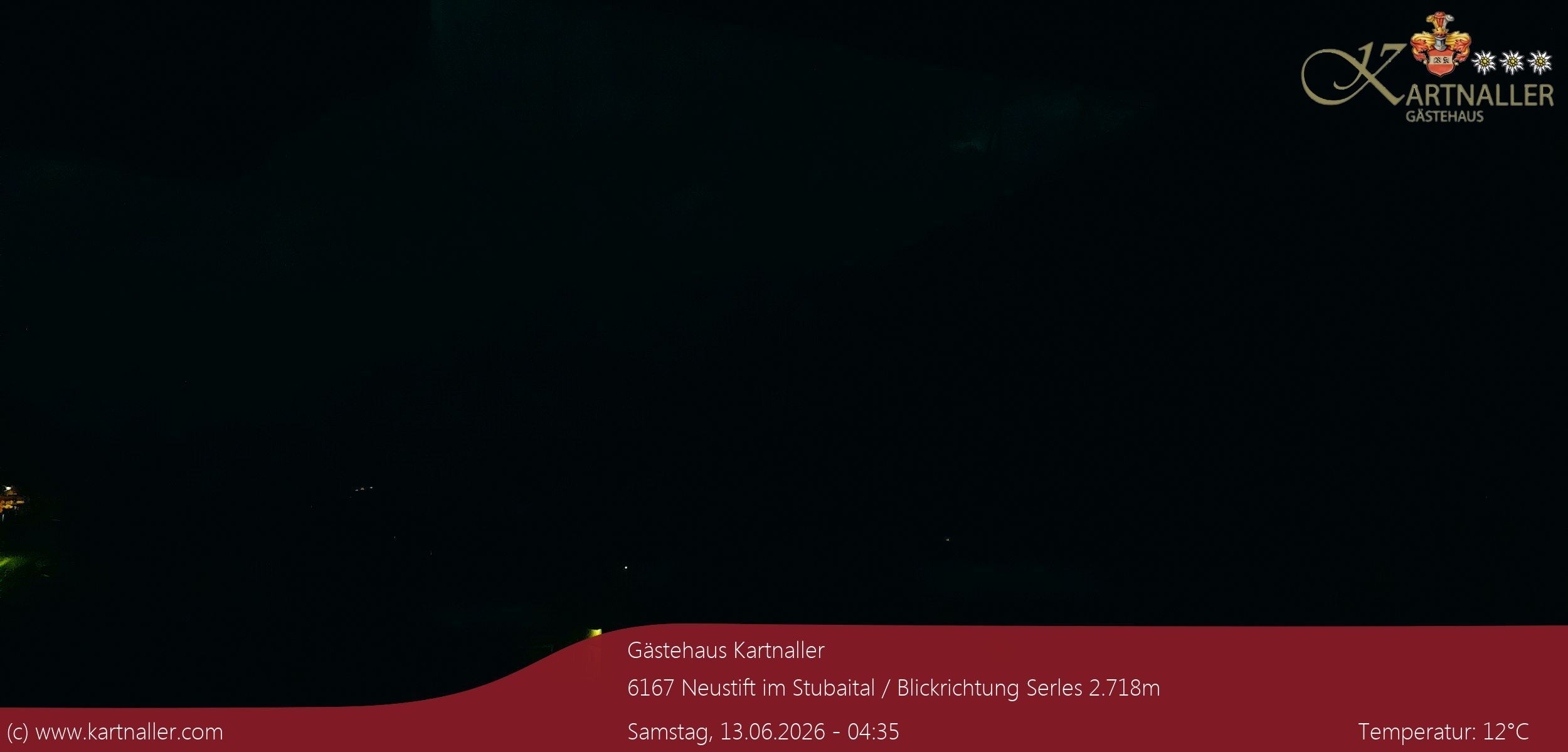 Archiv Foto Webcam Blick Neustift und Serles / Stubaital